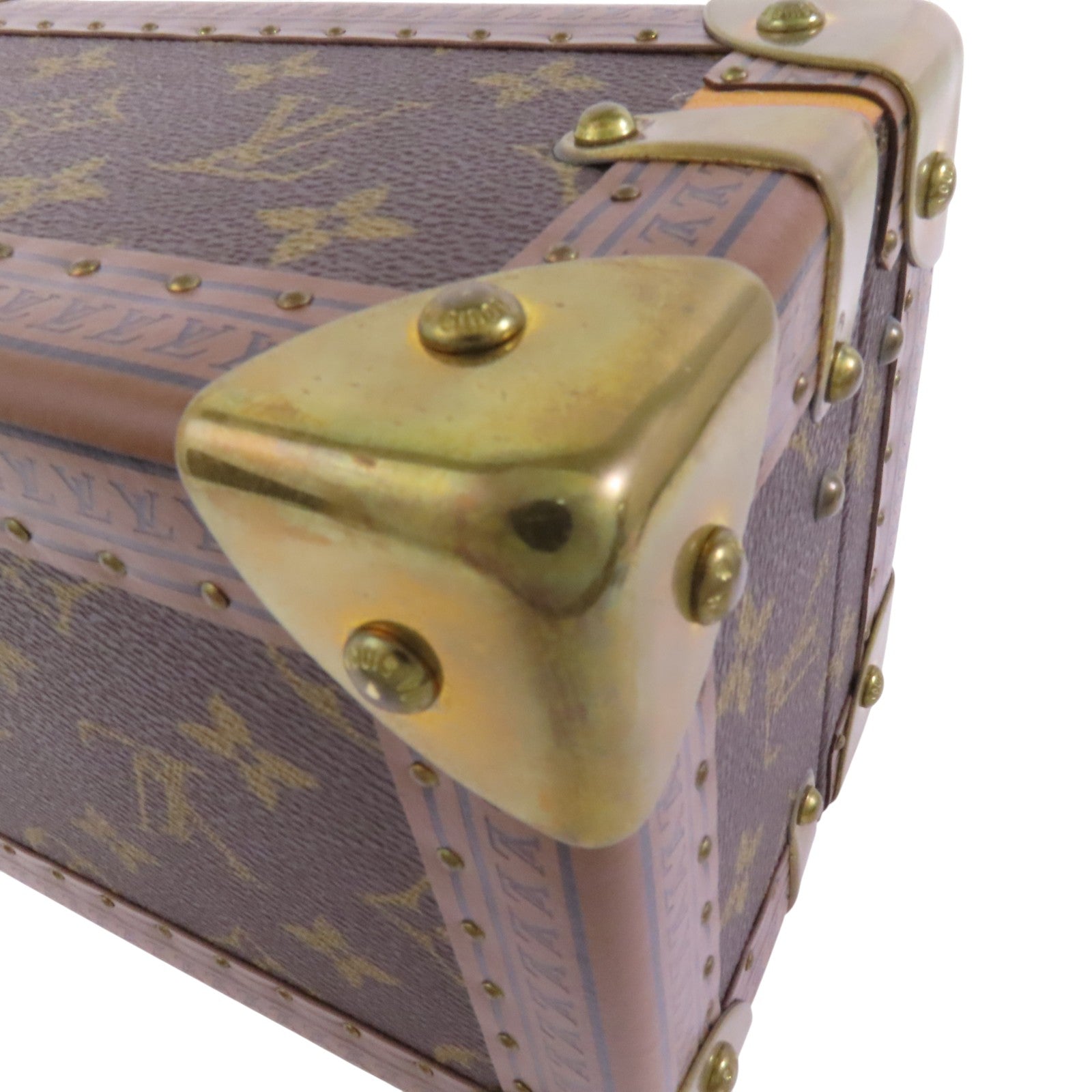 LOUIS VUITTON Monogram Coffret Tresor Box20金扣經典手提箱