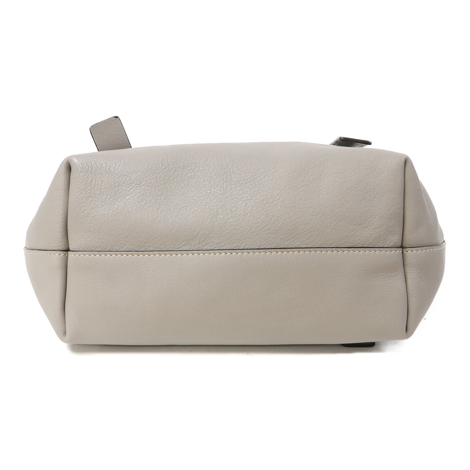 Chloe 牛皮皮革Shoulder Bag金扣肩背袋灰色