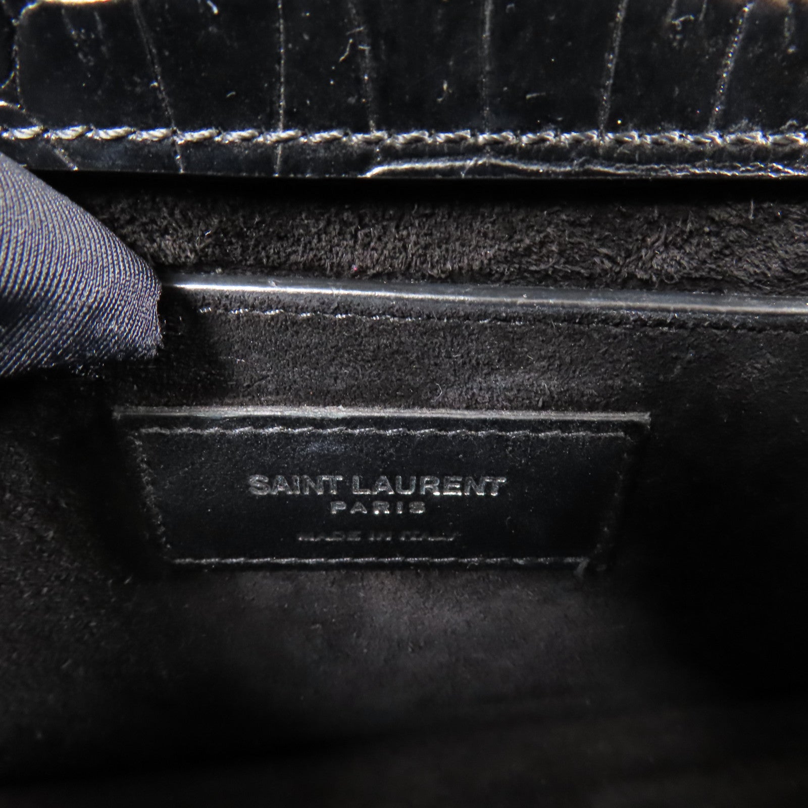 YVES SAINT LAURENT 牛皮皮革Sunset Medium銀扣鏈帶肩背袋
