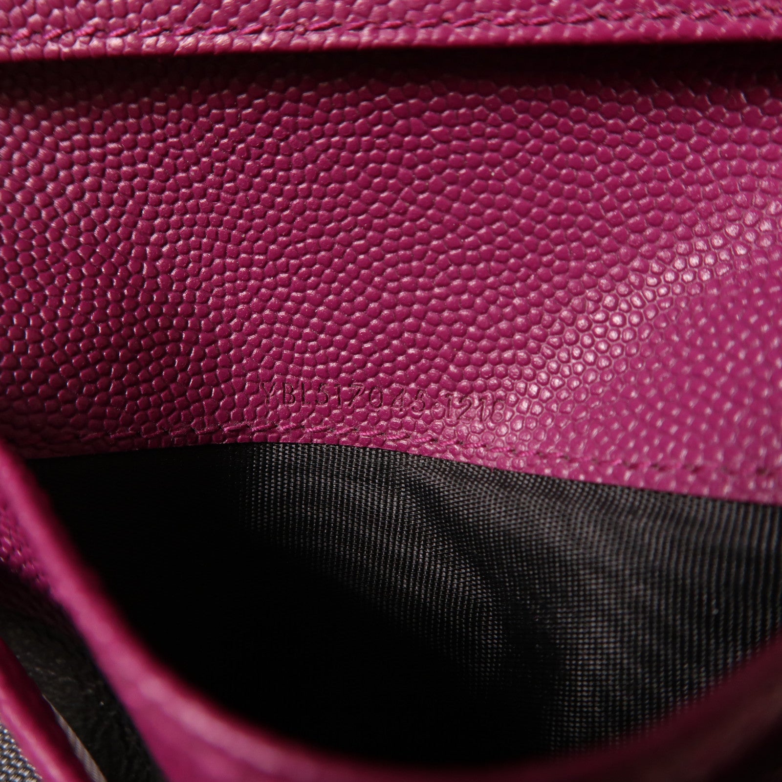 SAINT LAURENT 牛皮皮革Wallet金扣錢包紫色