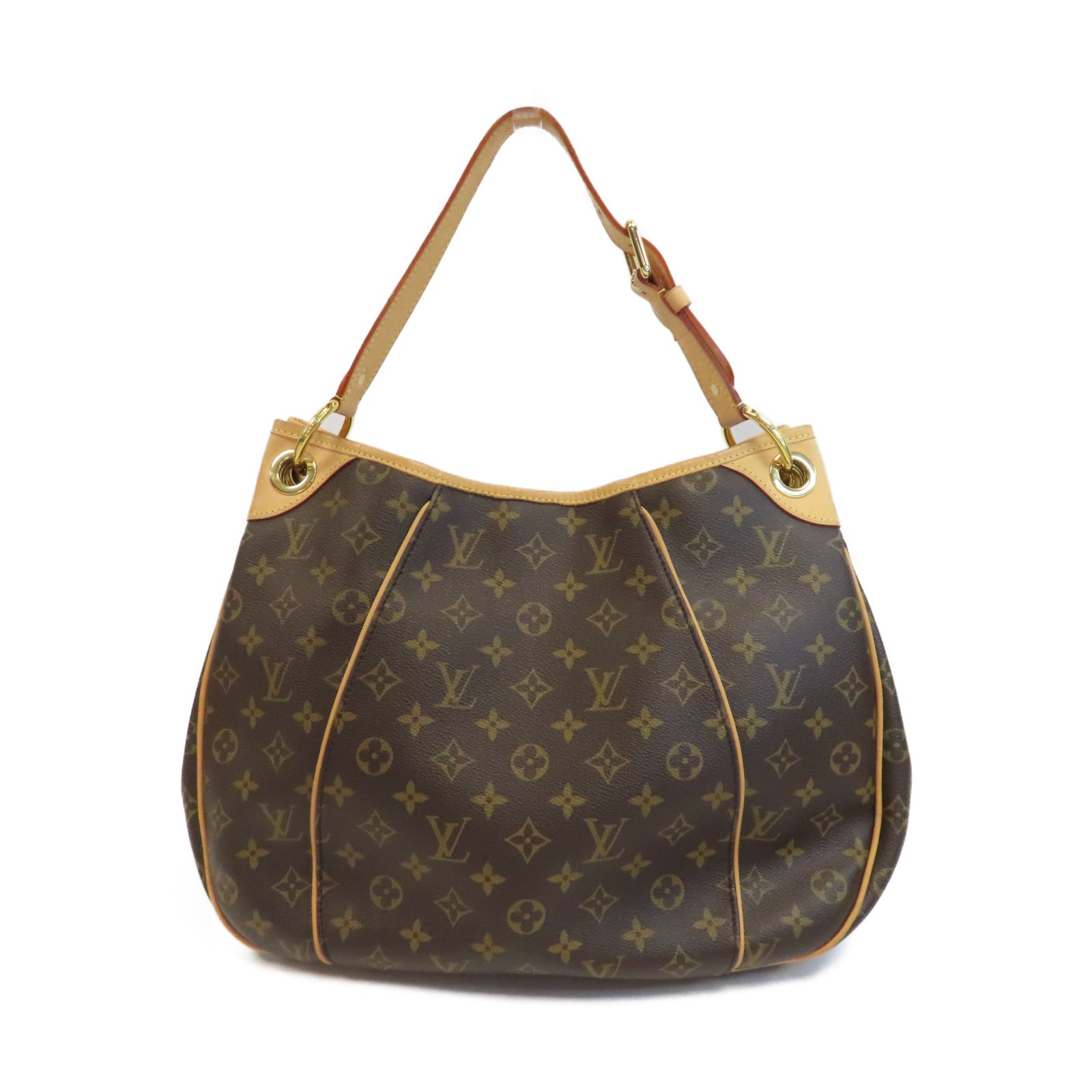 LOUIS VUITTON Monogram Galliera PM金扣肩背袋啡色