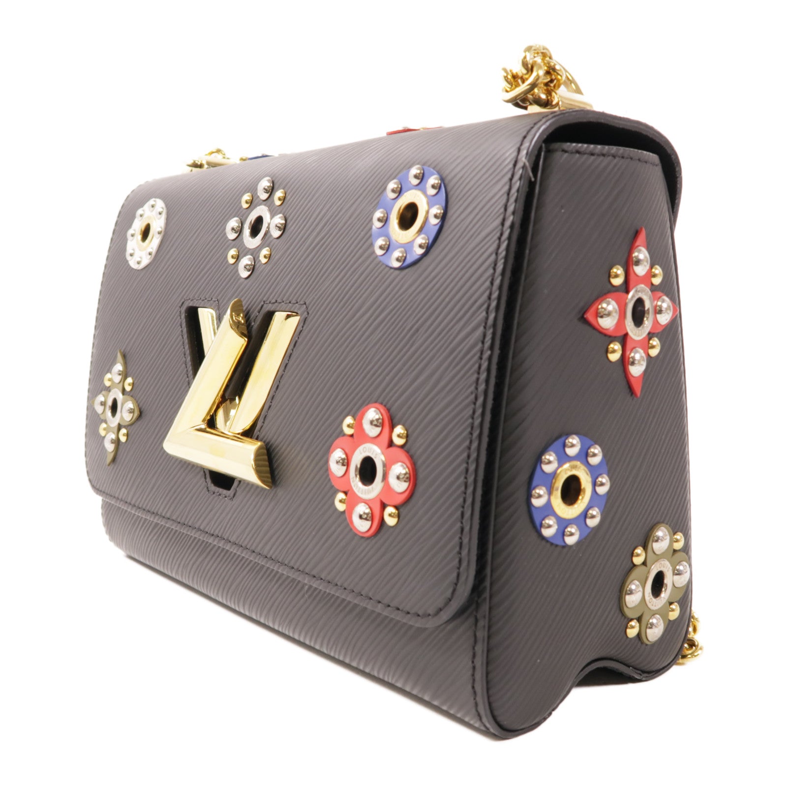 LOUIS VUITTON Epi Mechanical Flowers Twist金扣肩背袋
