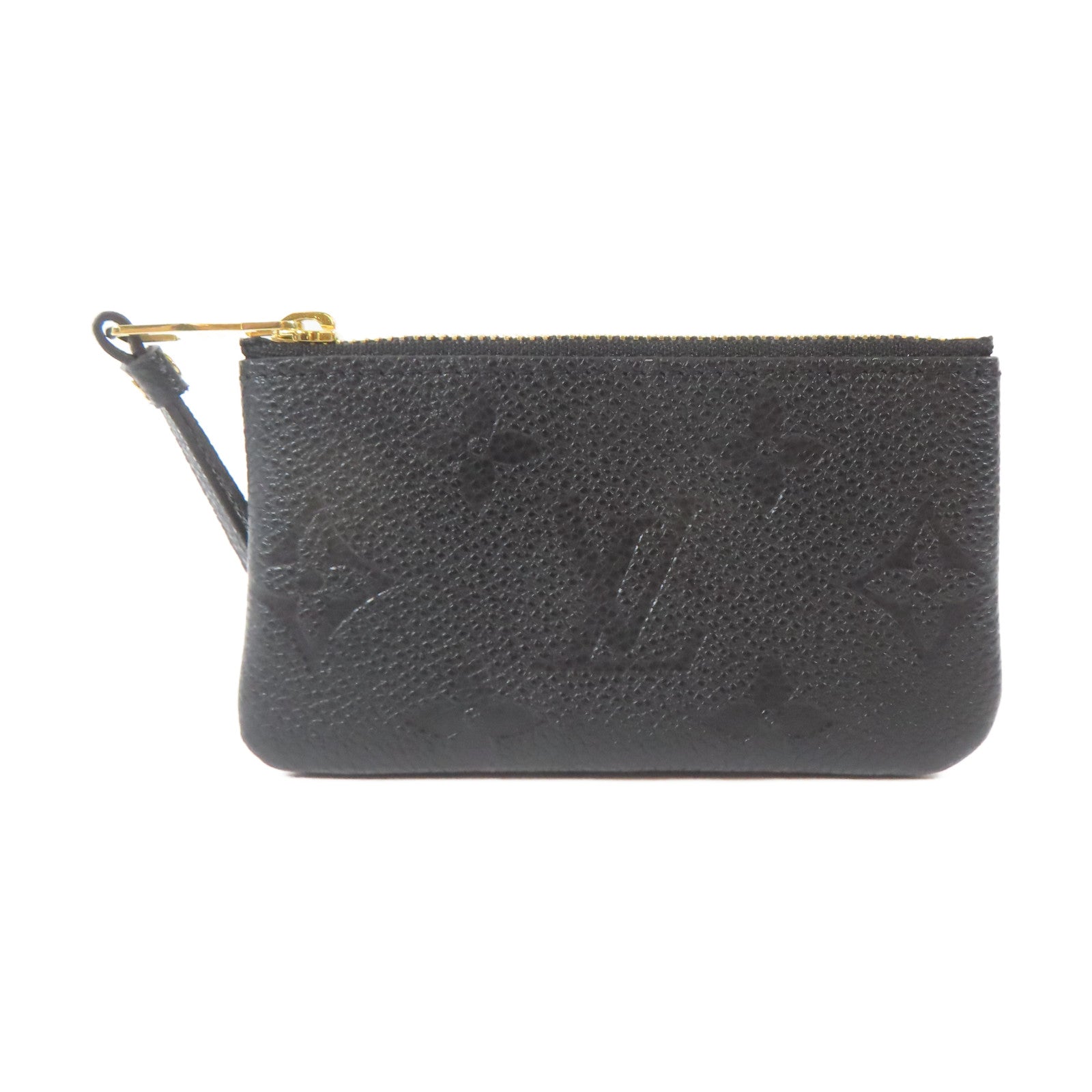 LOUIS VUITTON Monogram Empreinte Coin Case金扣零錢包黑色