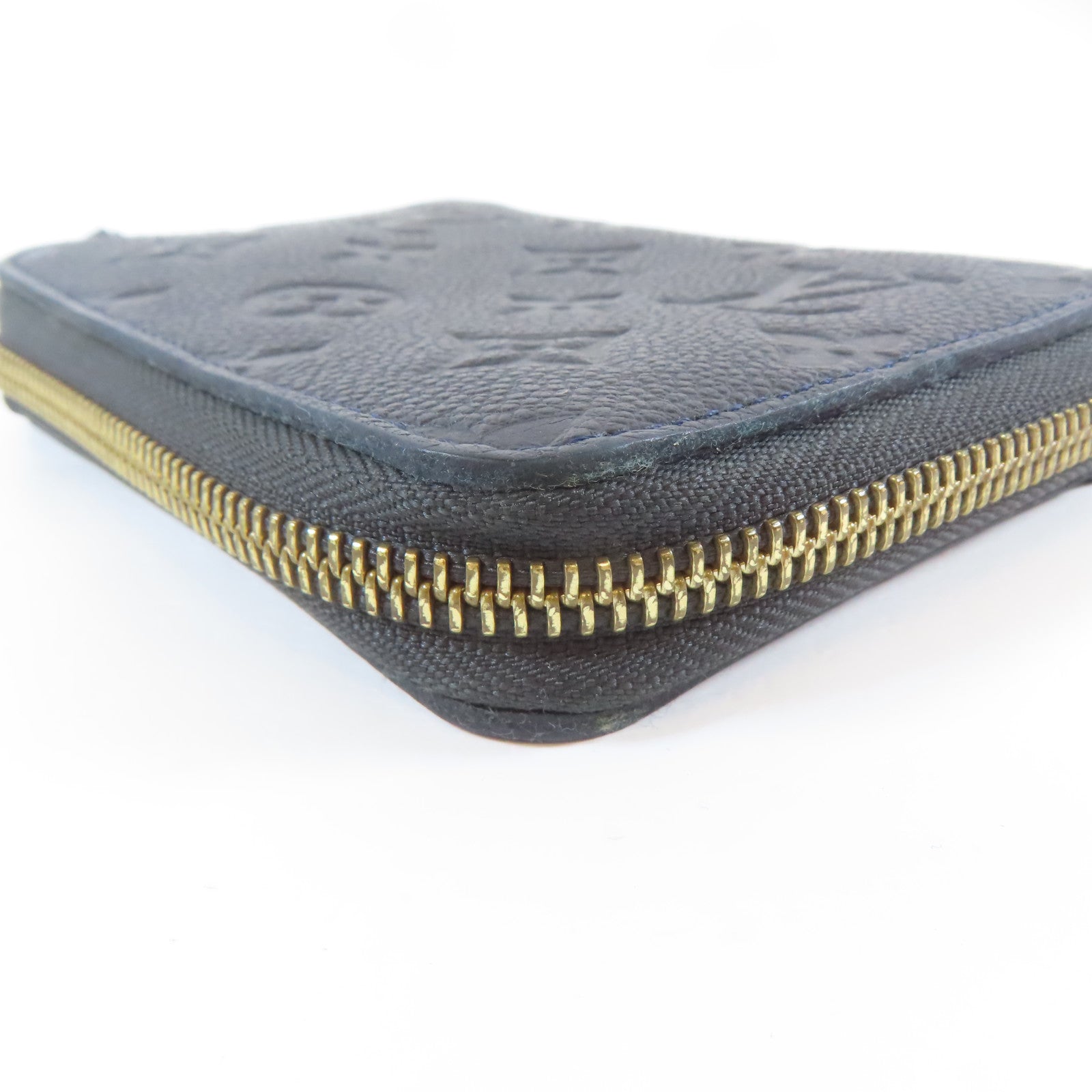 LOUIS VUITTON Monogram Empreinte Secret Compact Wallet金扣錢包黑色