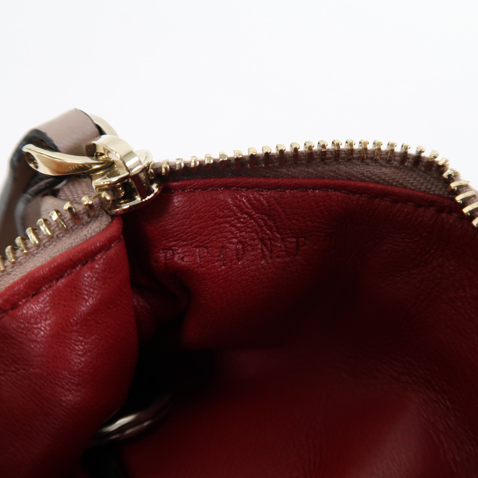 Valentino 牛皮皮革Card Case金扣卡片套裸色