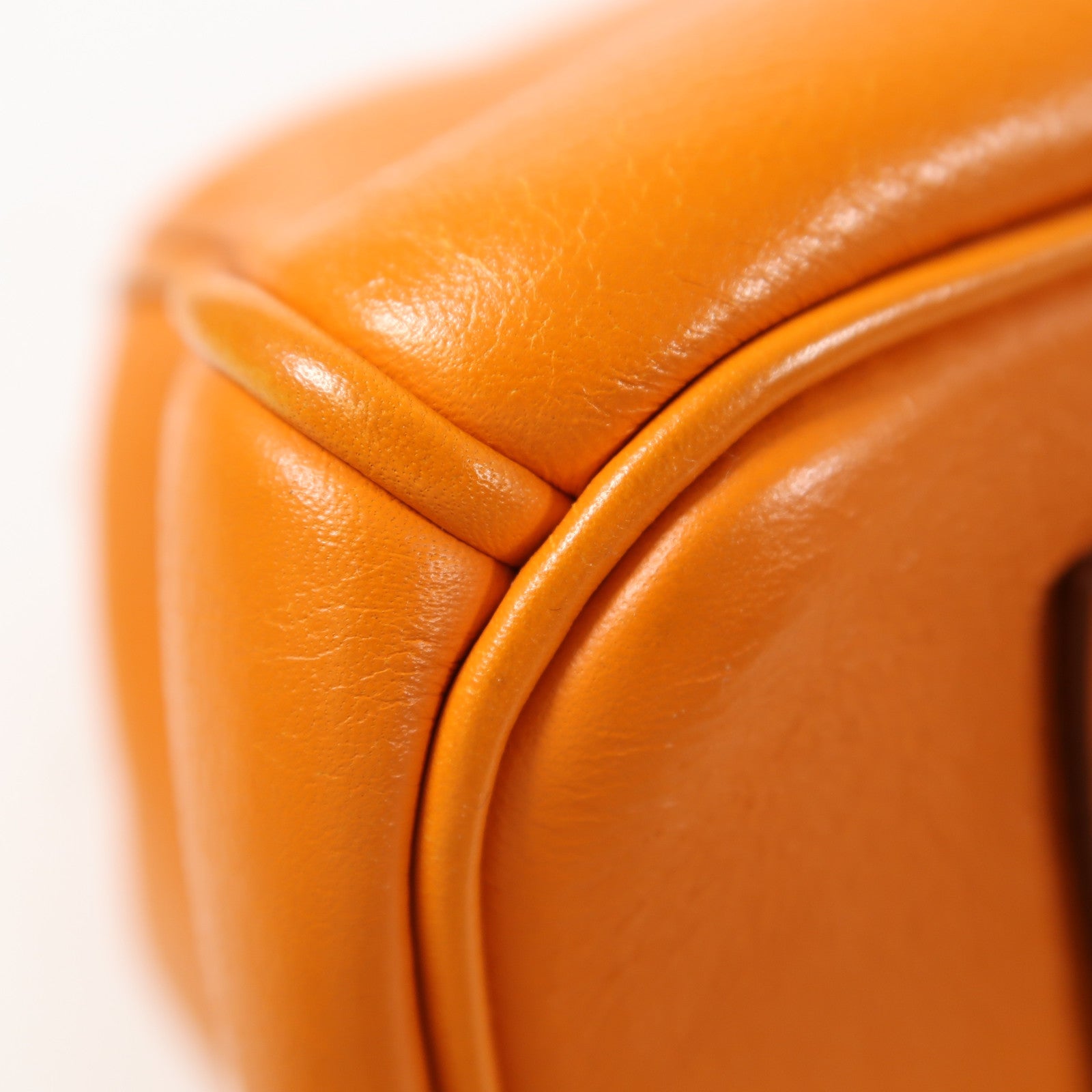 HERMES Swift皮革Birkin 35銀扣手挽袋Orange橙色