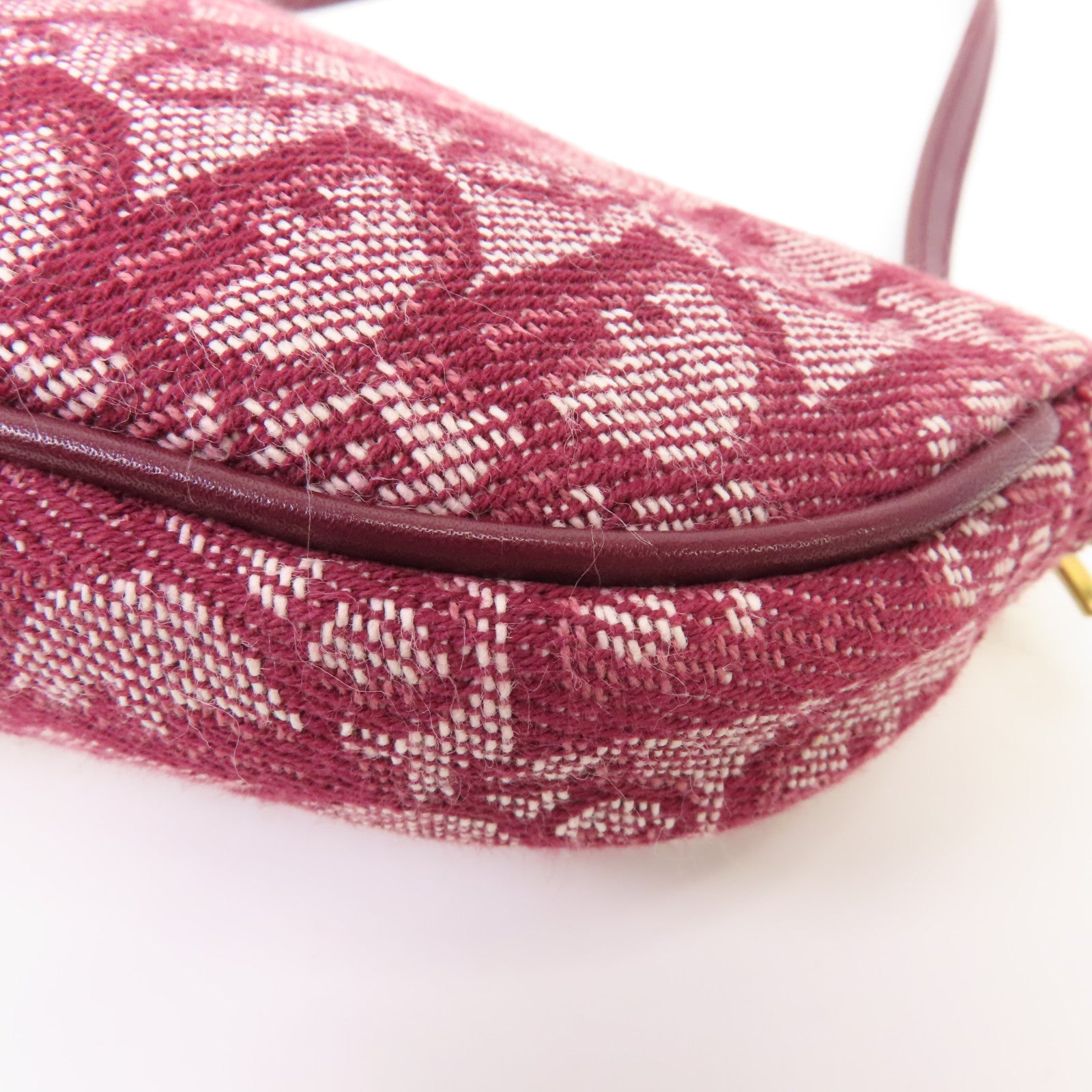 Dior 帆布Shoulder Bag金扣肩背袋紅色