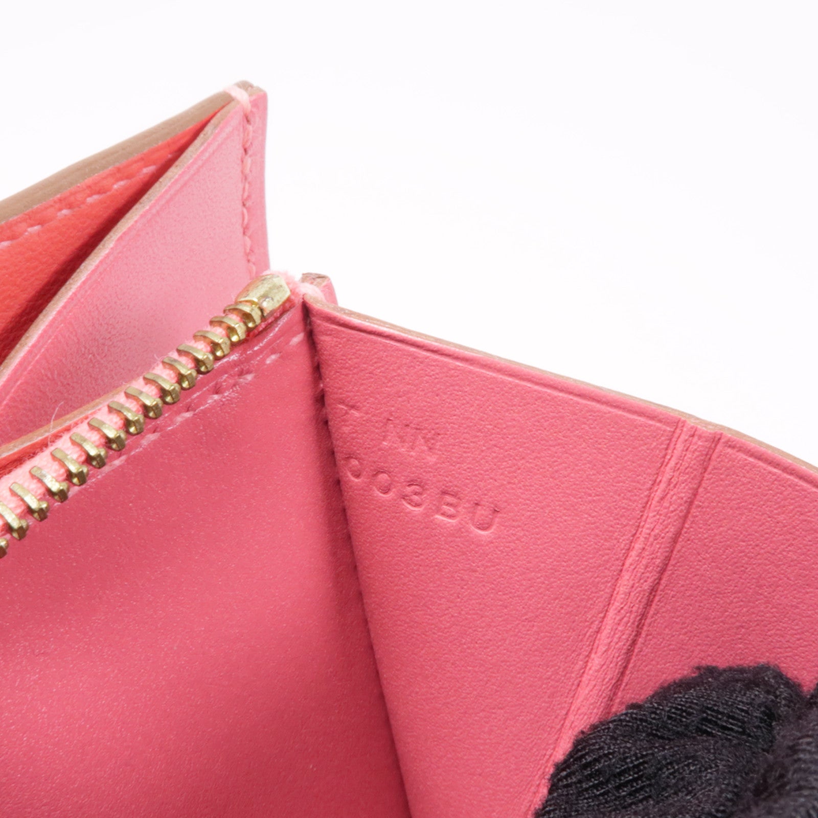 HERMES 【激減優惠】Swift皮革Constance Wallet金扣錢包U5 Rose Lipstick