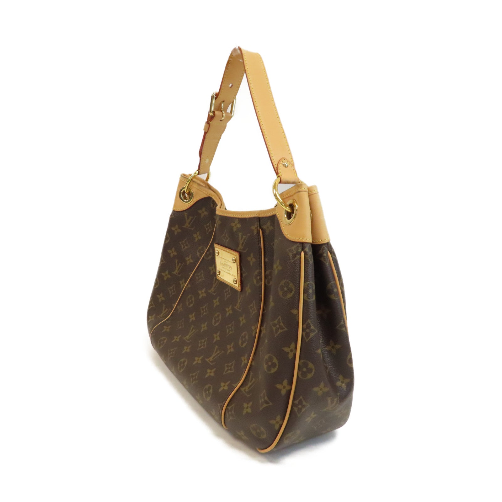 LOUIS VUITTON Monogram Galliera PM金扣肩背袋啡色