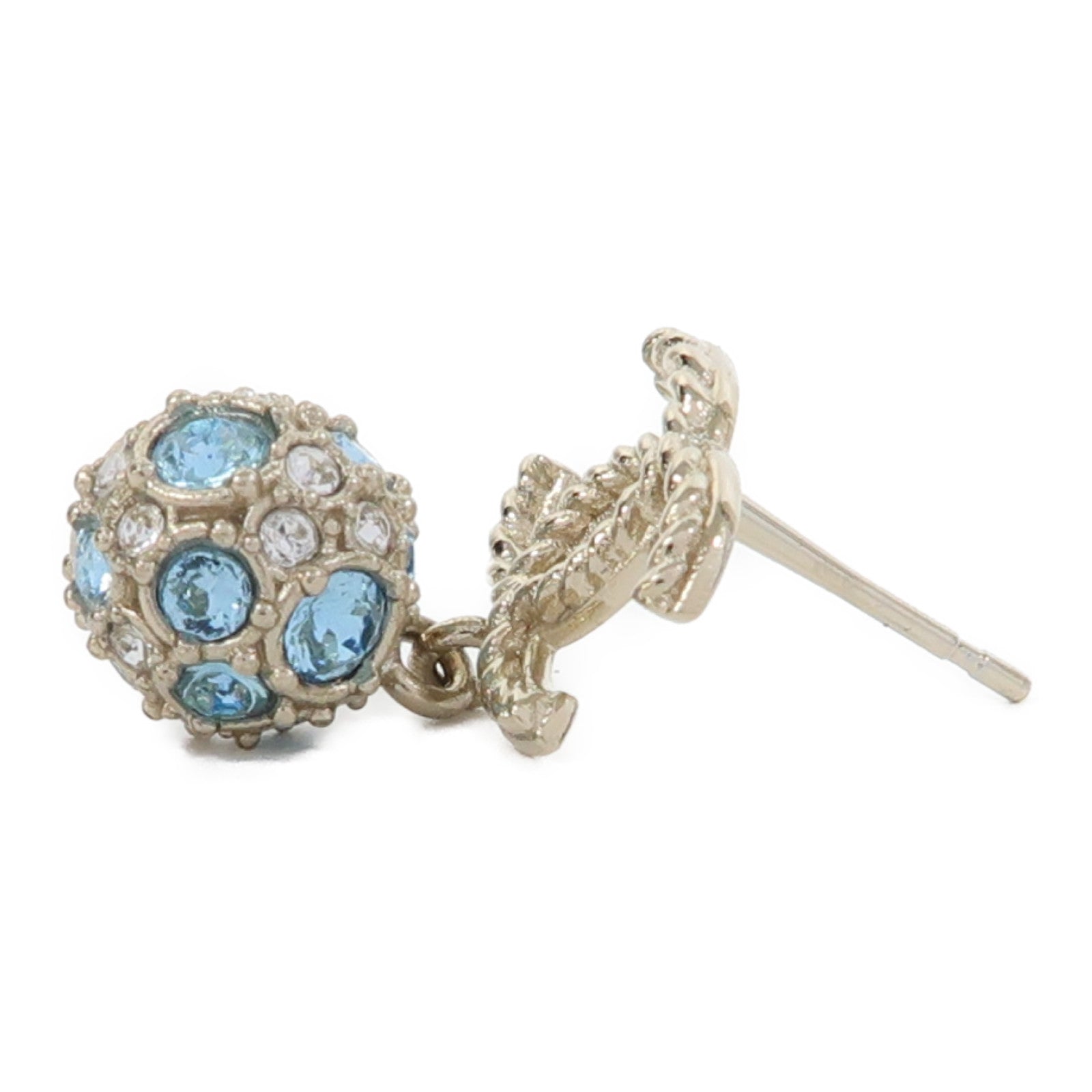 CHANEL 金屬Earrings耳環金色/藍色