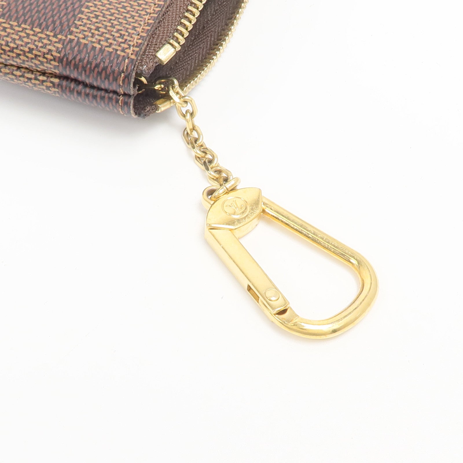 LOUIS VUITTON Damier Key Pouch金扣零錢包