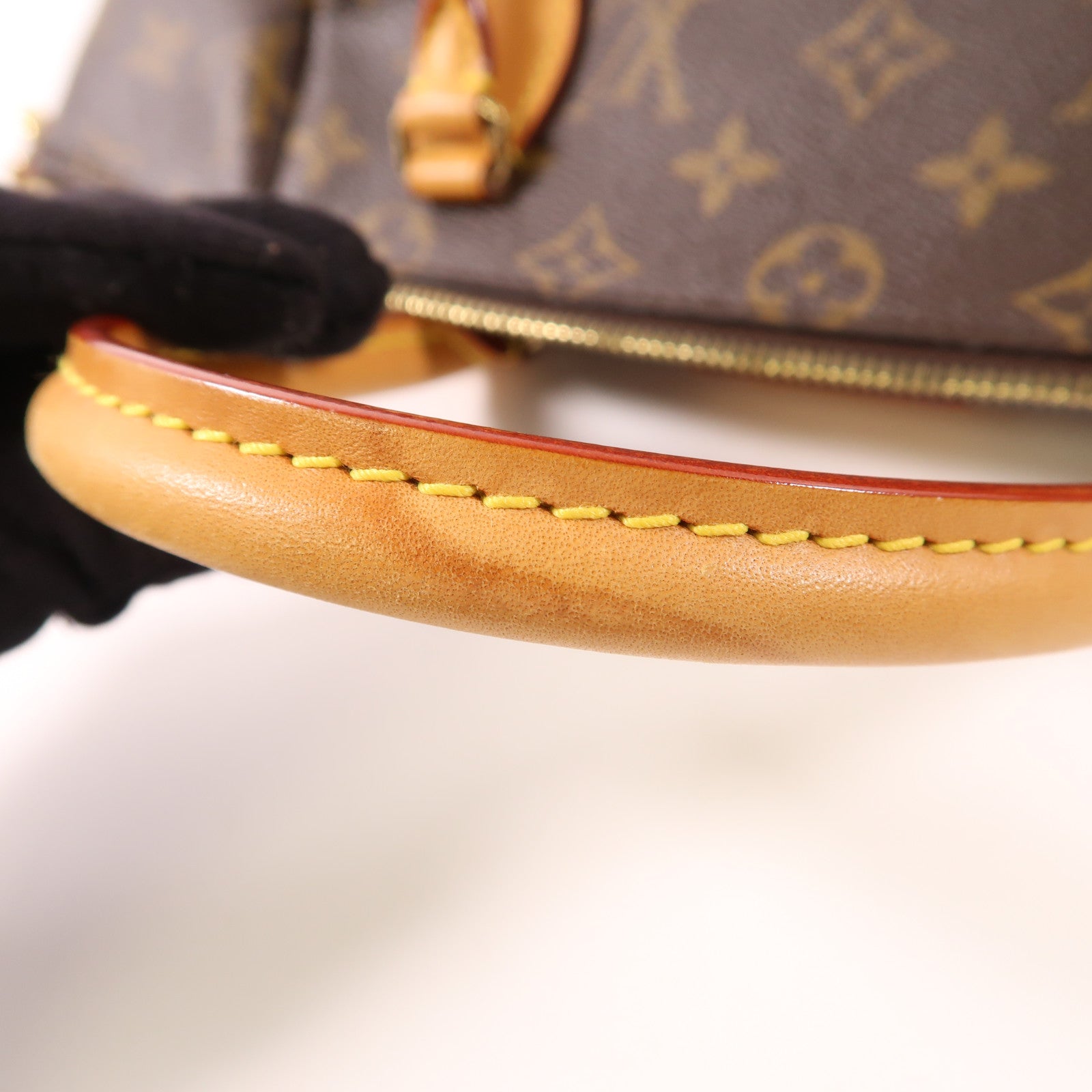 LOUIS VUITTON Monogram Turenne MM金扣手挽肩背兩用袋棕色