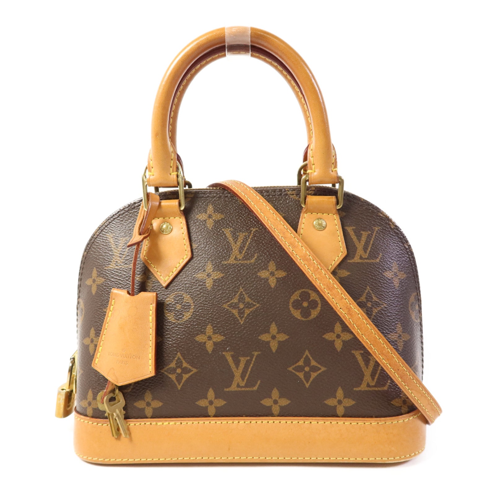 LOUIS VUITTON Monogram Alma BB金扣手挽肩背兩用袋