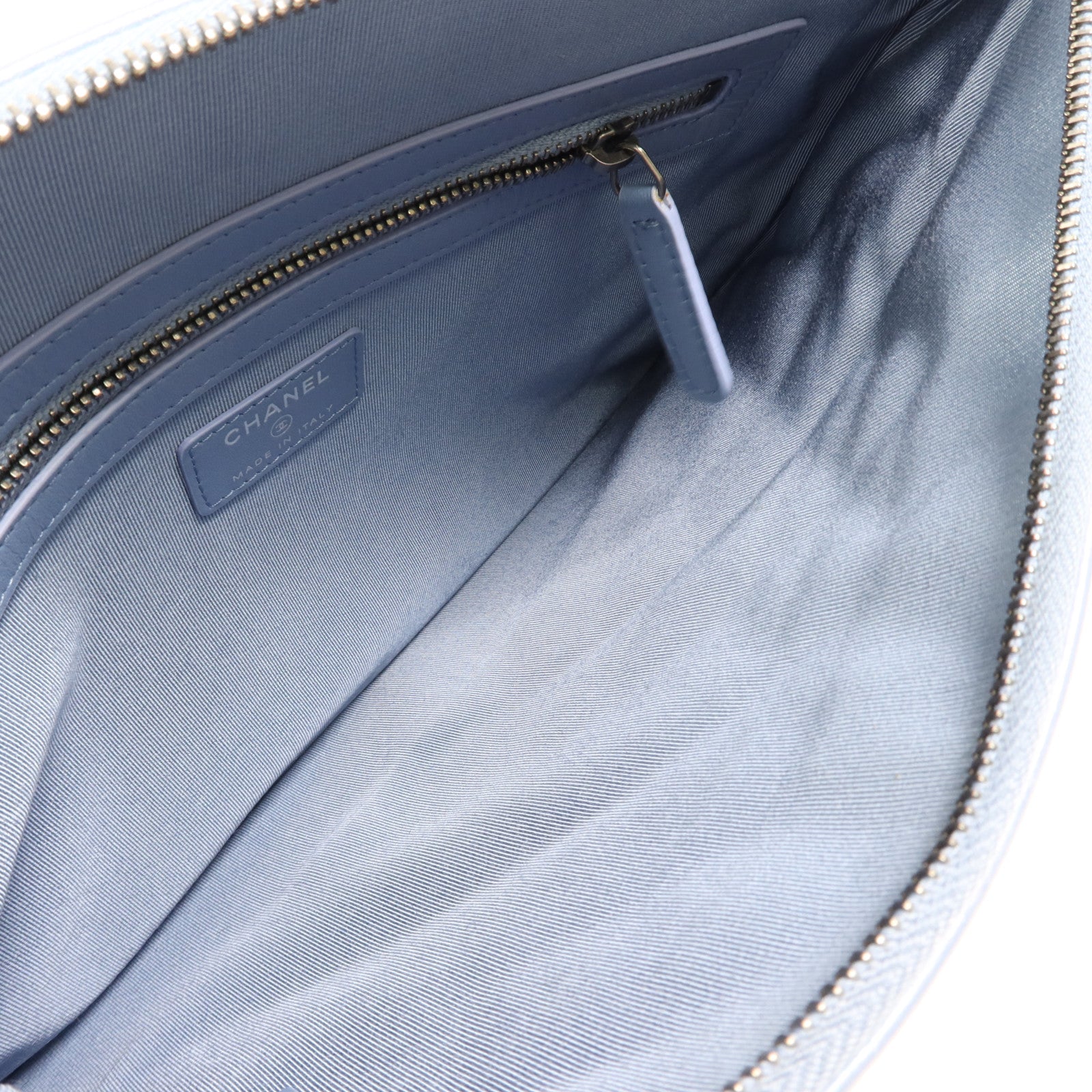 CHANEL 牛皮皮革Clutch金扣手拿包