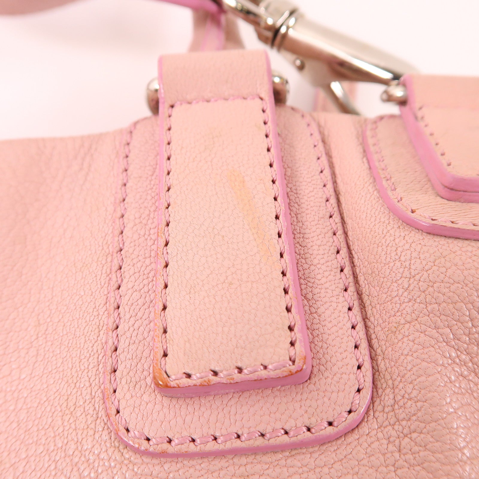 GIVENCHY 皮革Pandora銀扣手挽肩背兩用袋