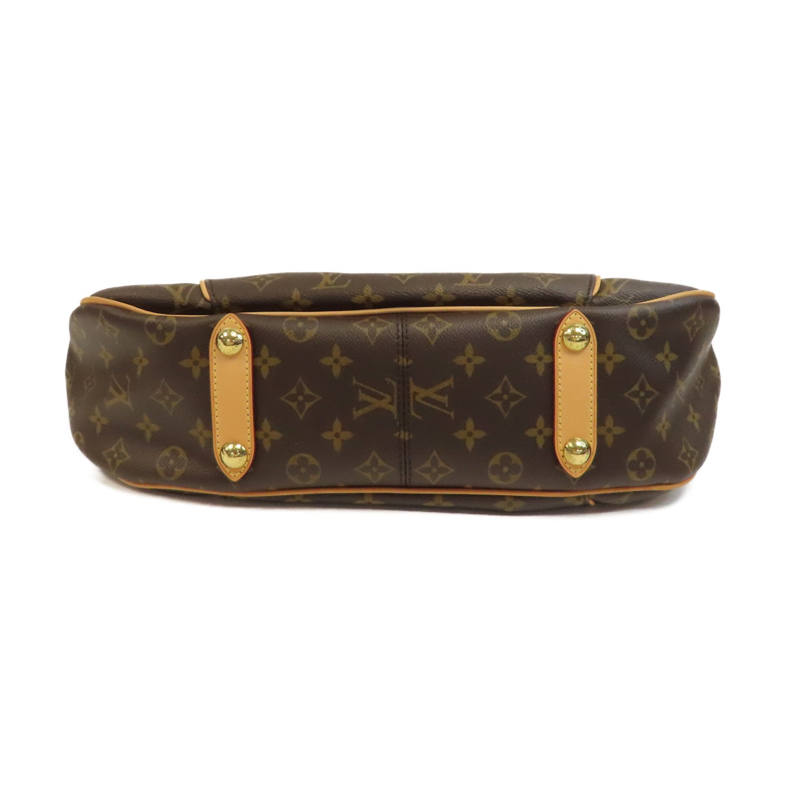LOUIS VUITTON Monogram Galliera PM金扣肩背袋啡色