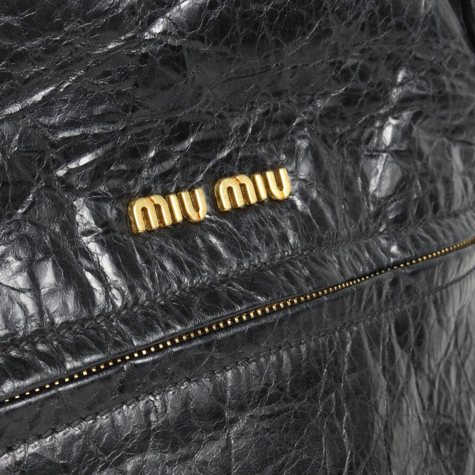 Miu Miu 牛皮皮革Vitello Lux Charm手挽肩背兩用袋