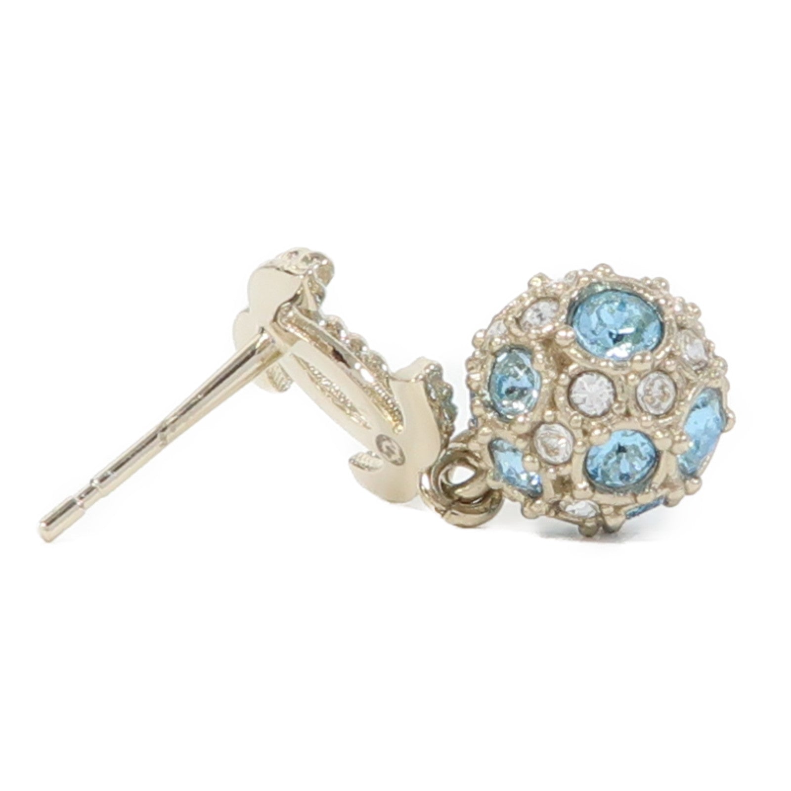 CHANEL 金屬Earrings耳環金色/藍色