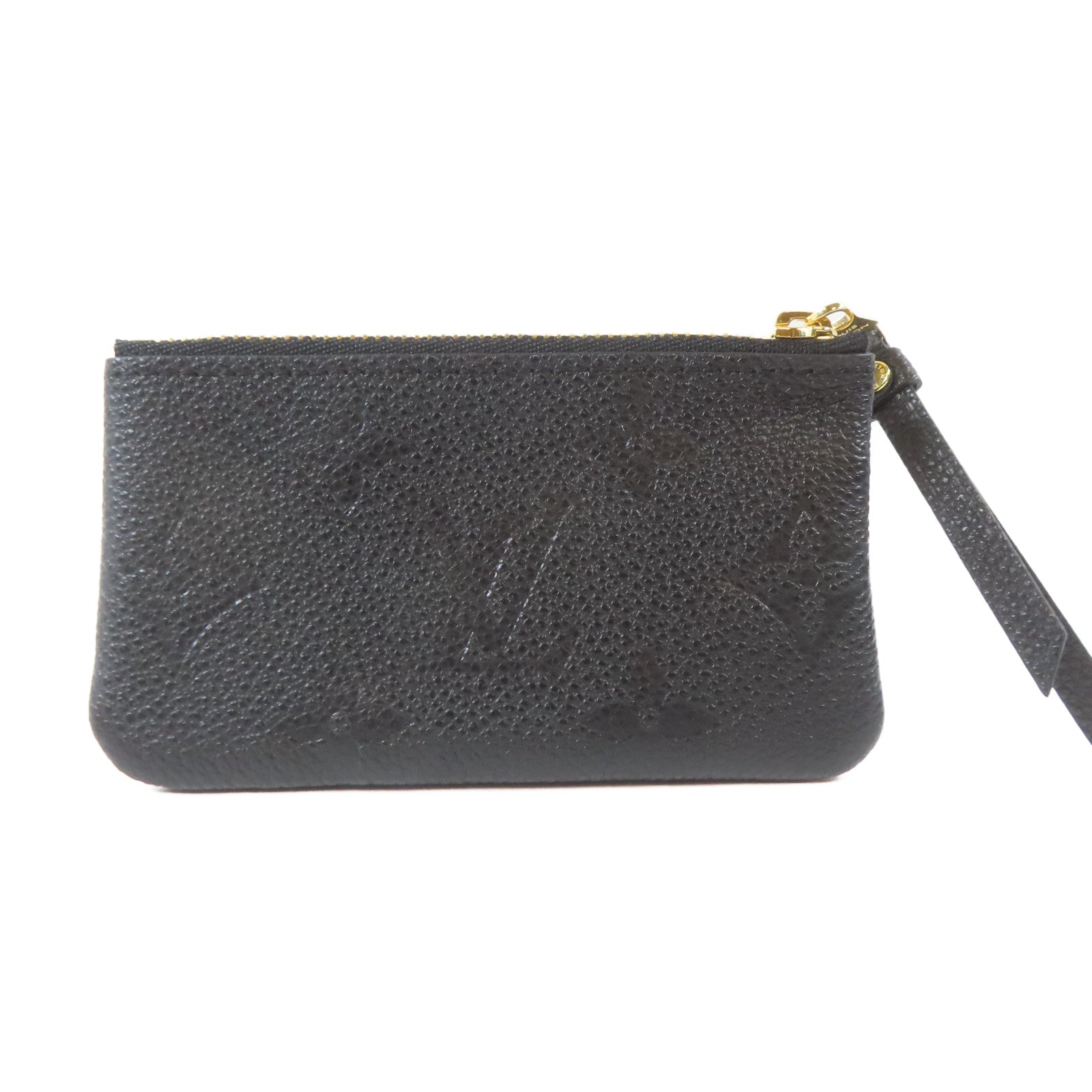 LOUIS VUITTON Monogram Empreinte Coin Case金扣零錢包黑色