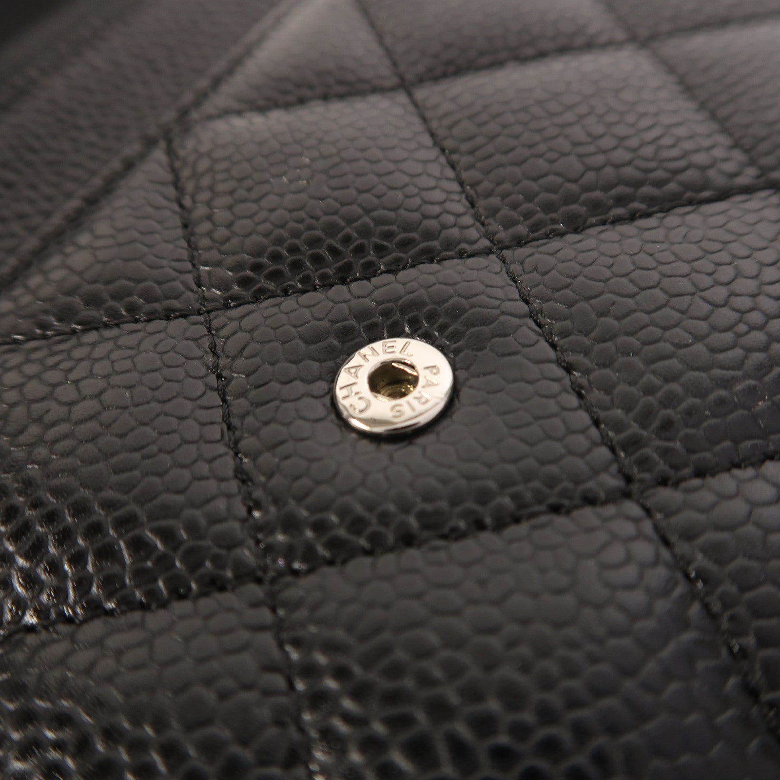 CHANEL 牛皮皮革WOC Wallet On Chain銀扣鏈帶肩背袋