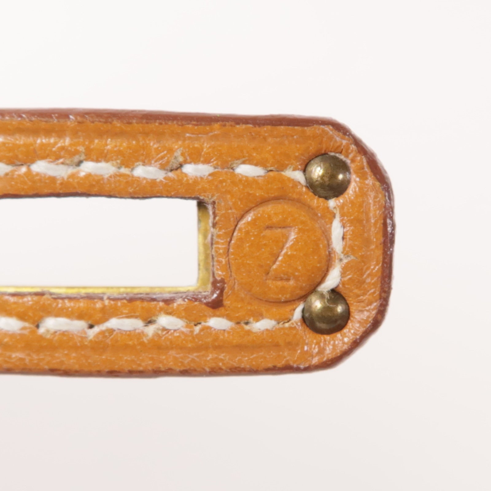 HERMES GHW Kelly Mini 2 Way Shoulder Bag Handbag Gulliver Leather Gold