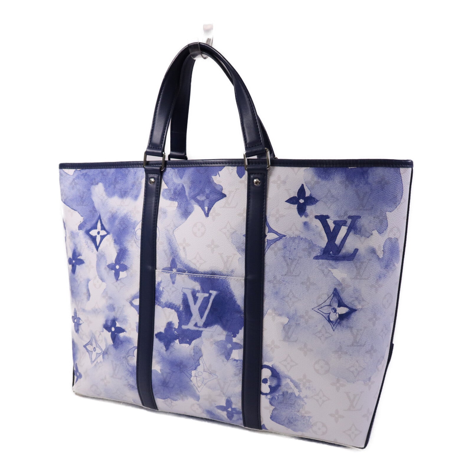 LOUIS VUITTON Monogram Watercolour Weekend Tote GM銀扣手挽肩背兩用袋