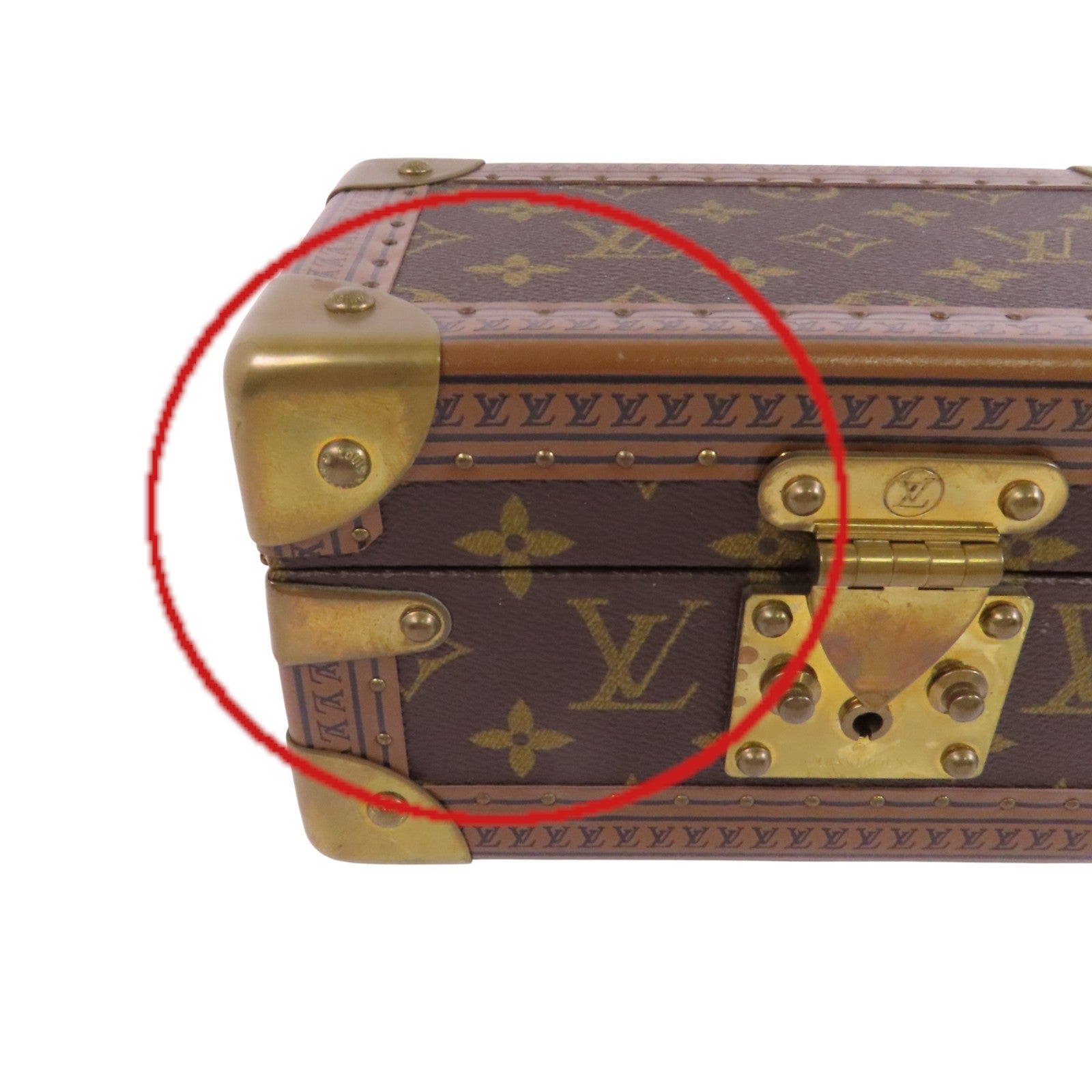 LOUIS VUITTON Monogram Coffret Tresor Box20金扣經典手提箱