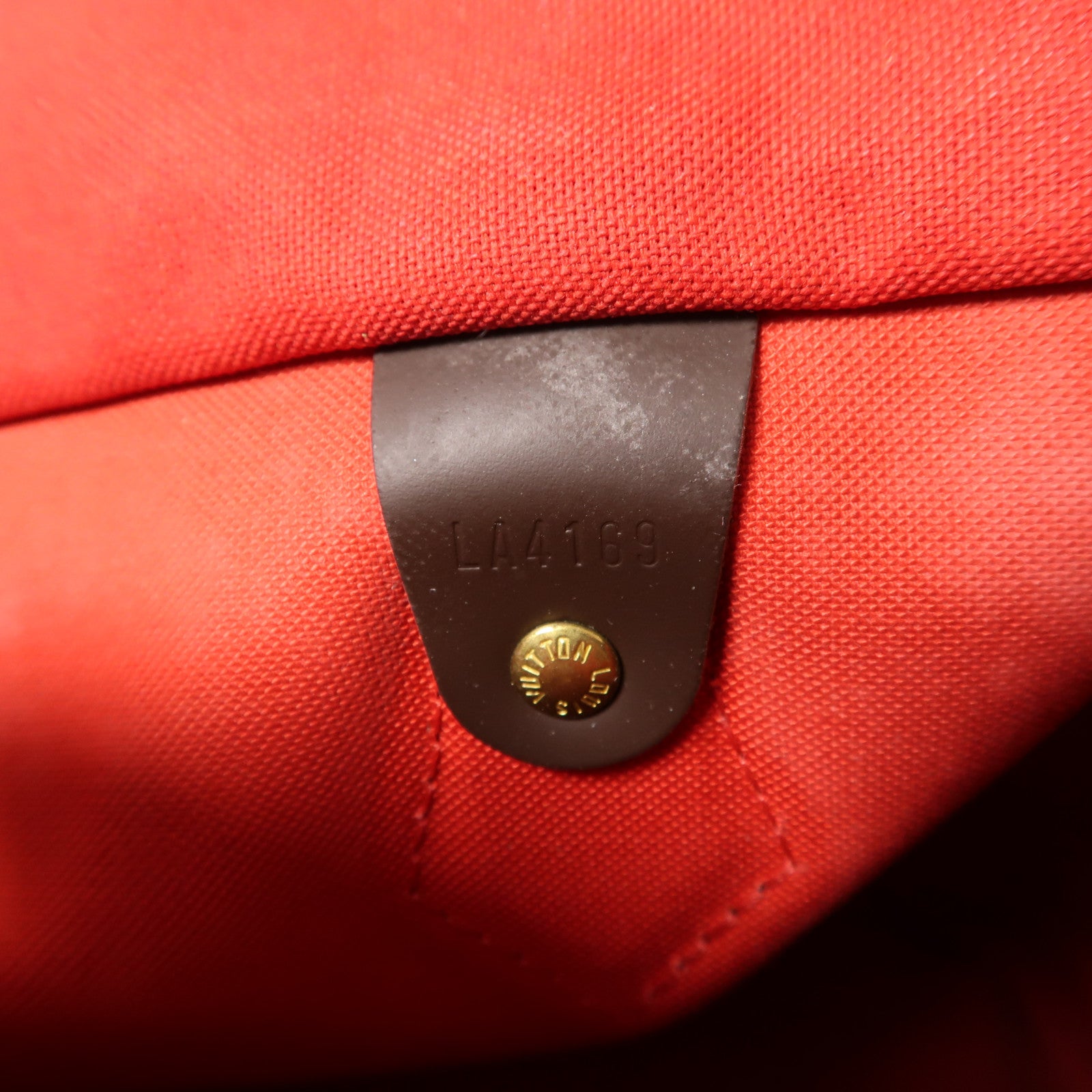 LOUIS VUITTON Damier Speedy Bandouliere 30金扣手挽肩背兩用袋棕色