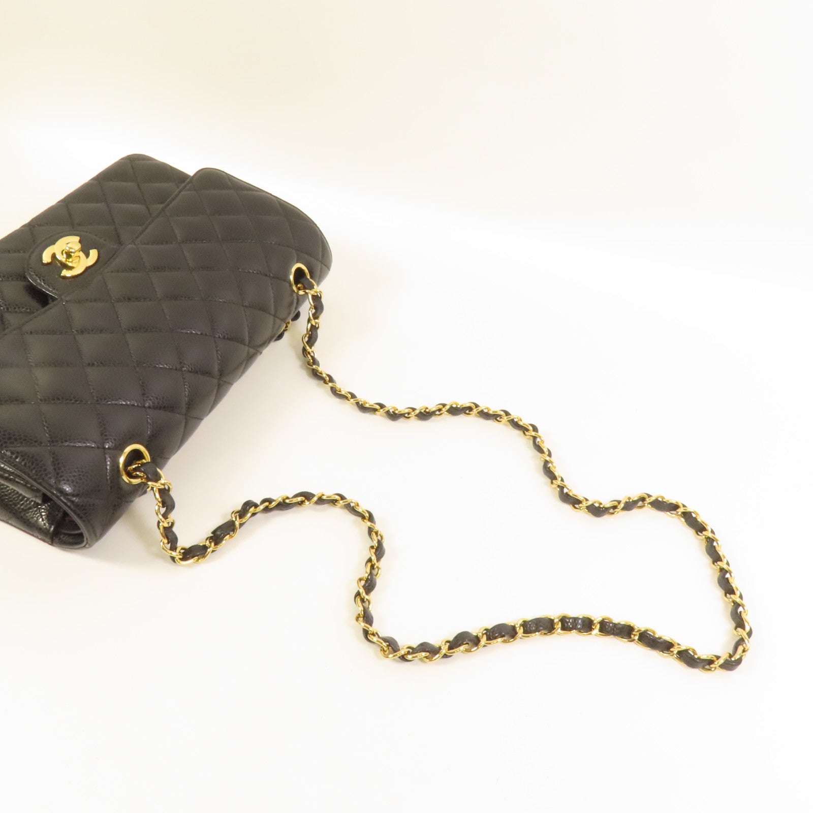 CHANEL 牛皮皮革Classic 25金扣鏈帶肩背袋