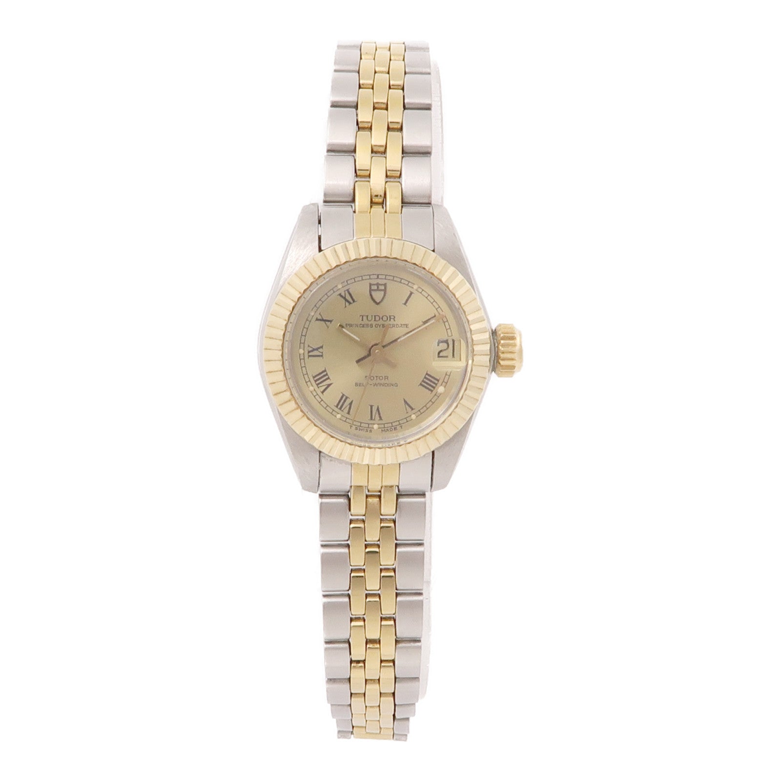 TUDOR Princess Oysterdate 18K黃金手錶自動機芯