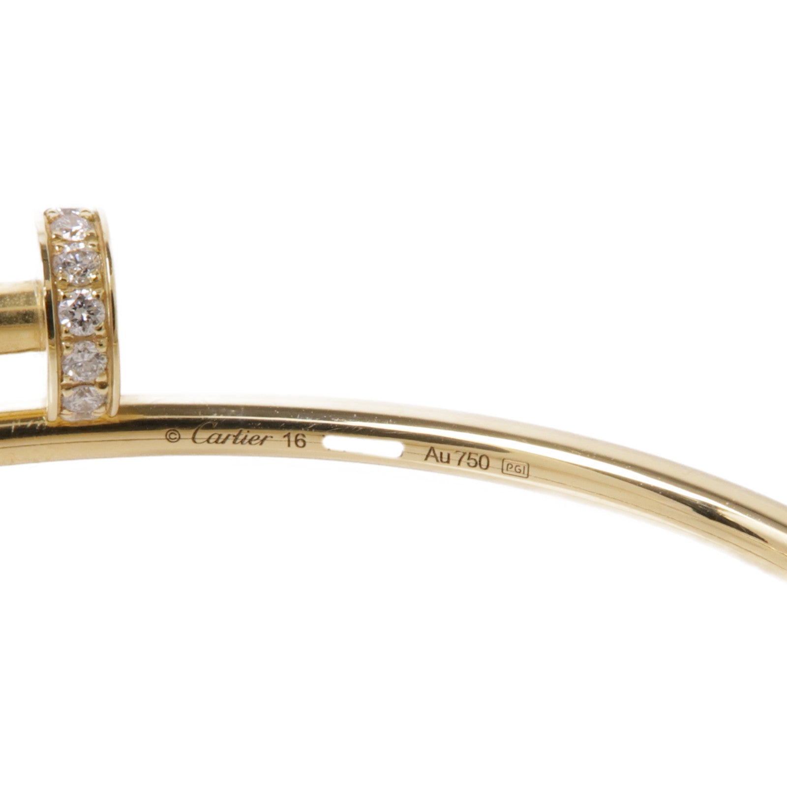 CARTIER 18K黃金Juste Un Clou手鐲