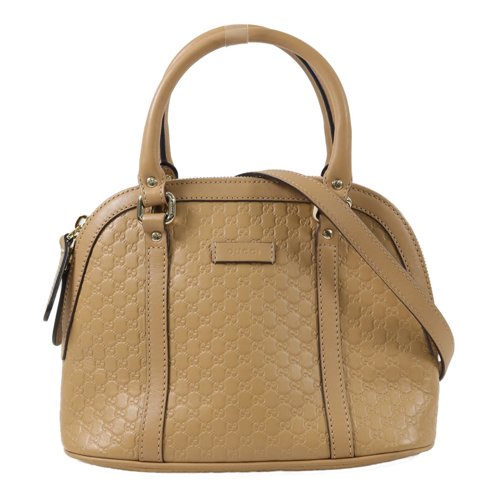 GUCCI 牛皮皮革MicroGuccissima手挽肩背兩用袋