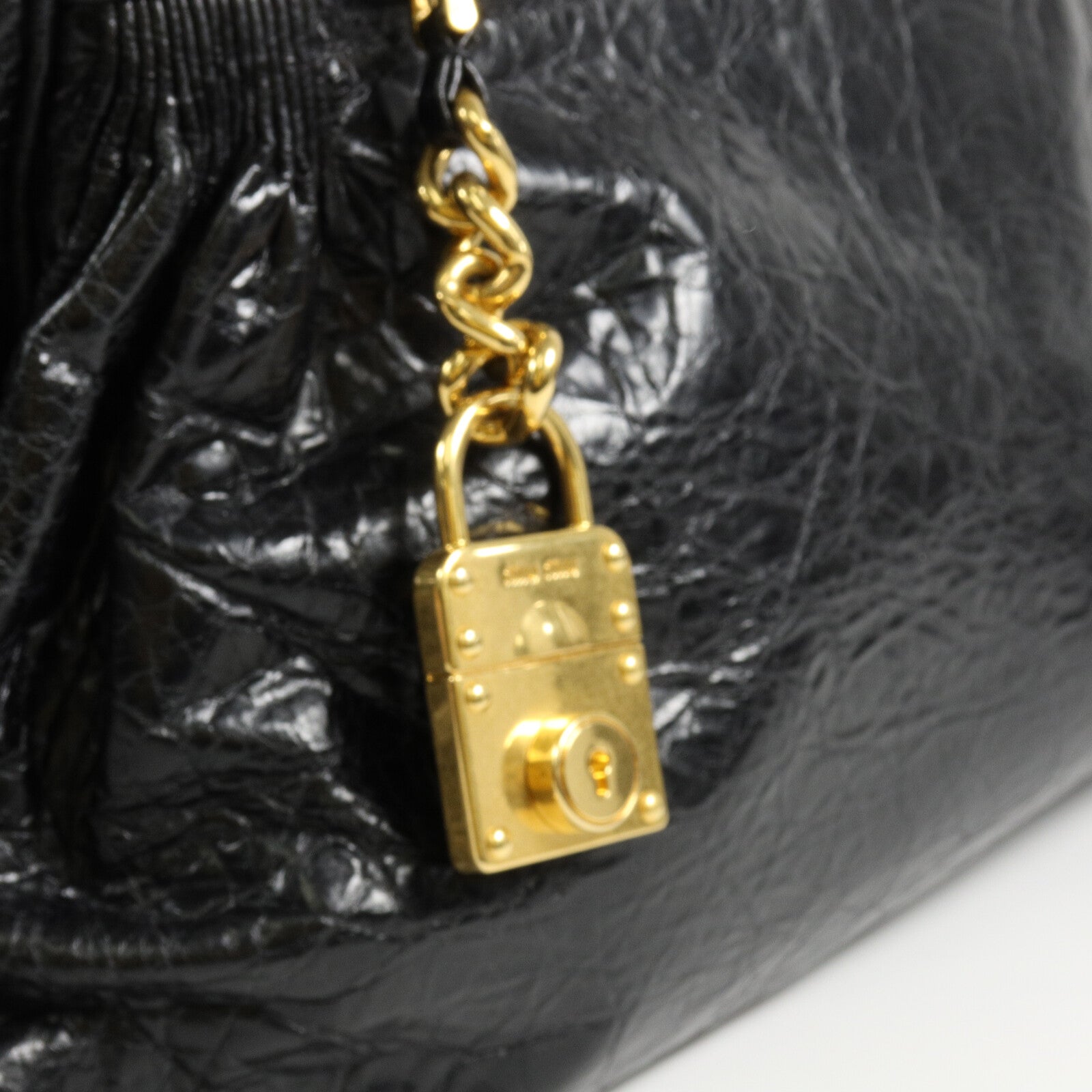 Miu Miu 牛皮皮革Vitello Lux Charm手挽肩背兩用袋
