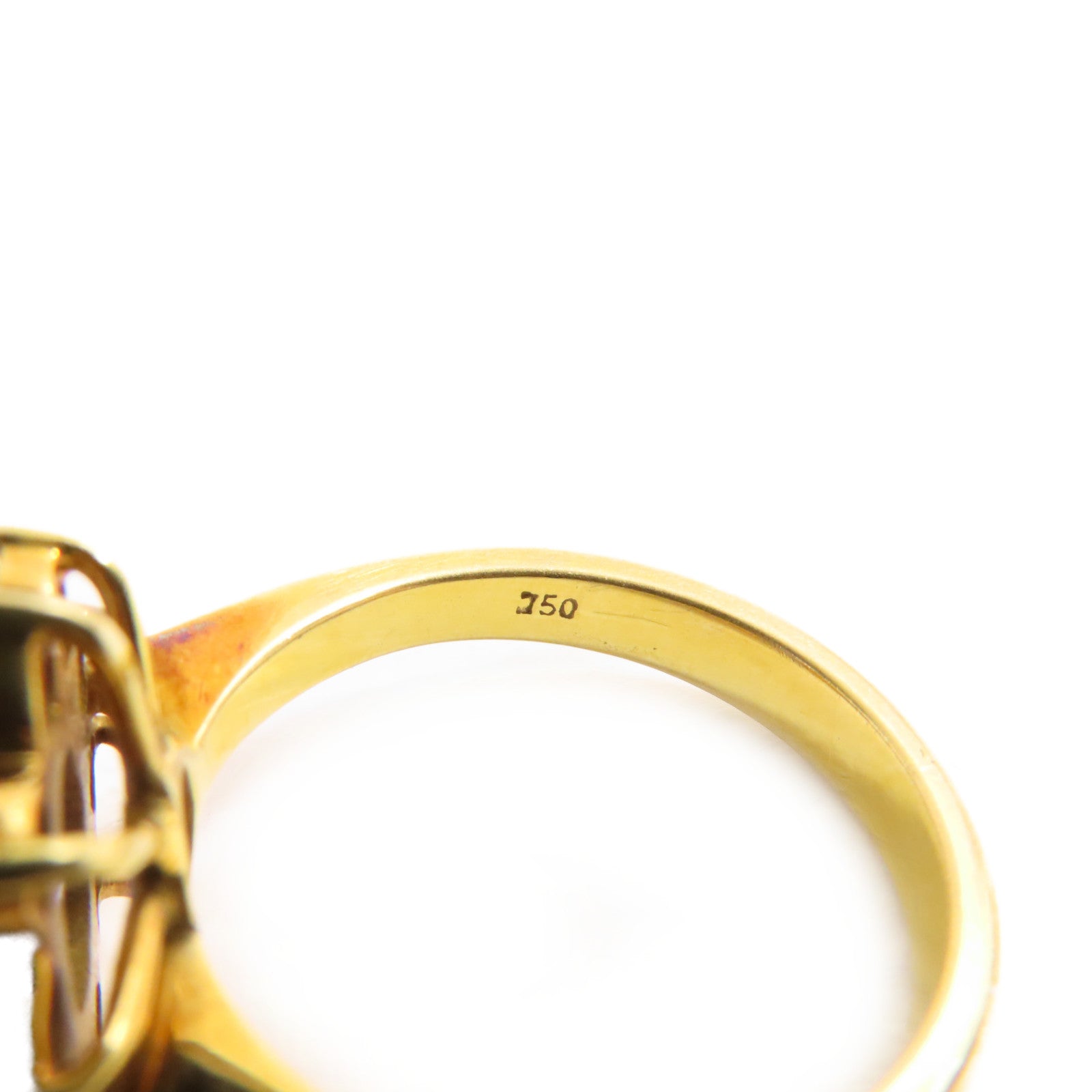 JEWELRY 18K黃金/藍寶石/鑽石Sapphire Diamond Ring戒指US#7.25