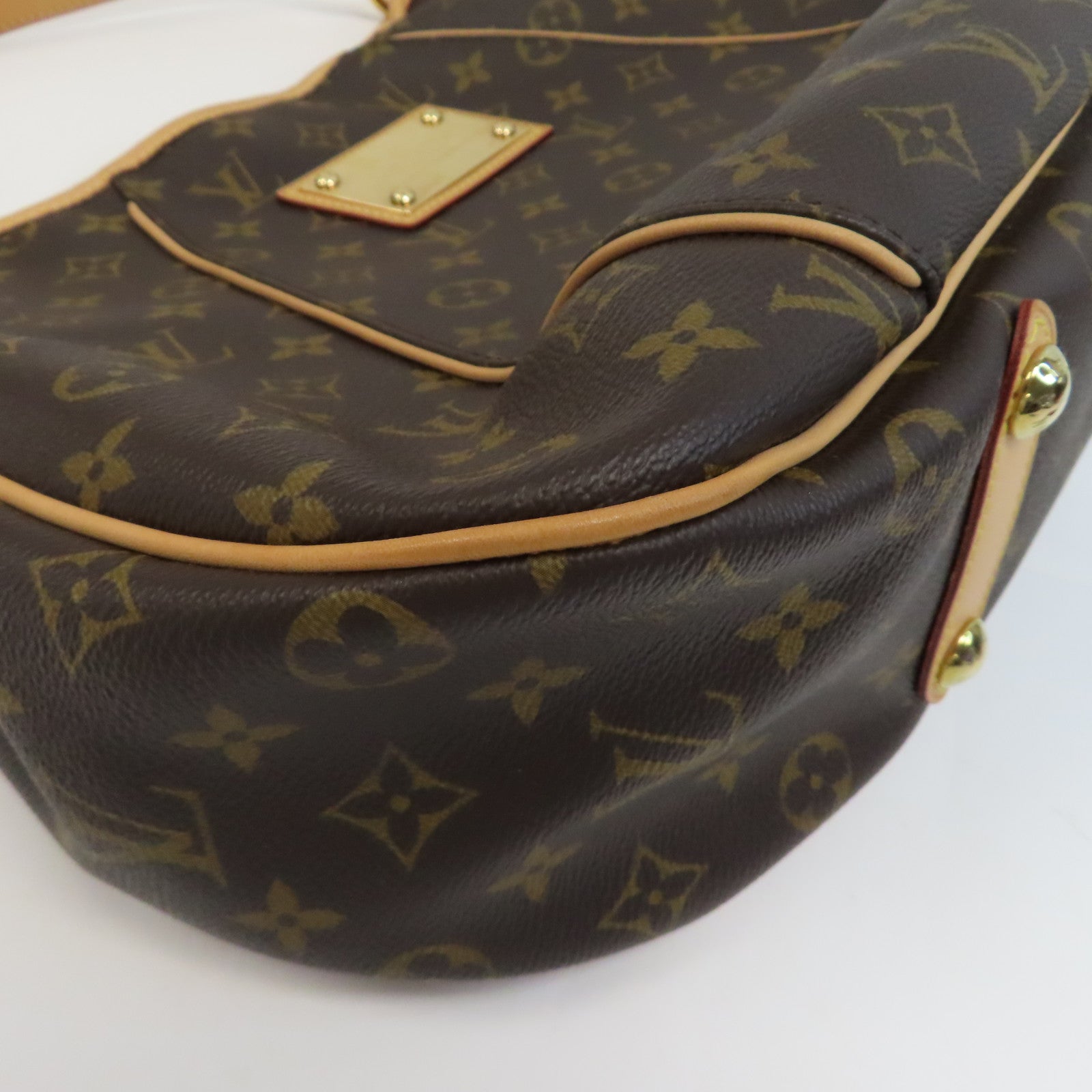 LOUIS VUITTON Monogram Galliera PM金扣肩背袋啡色