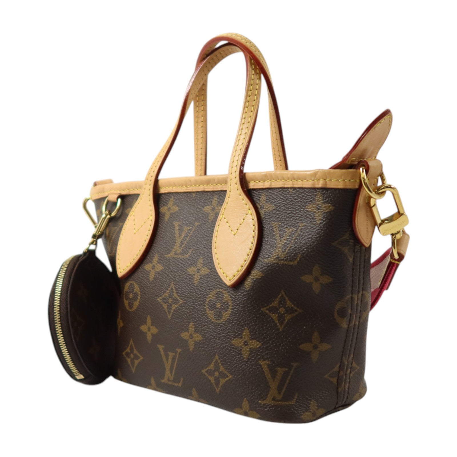 LOUIS VUITTON Monogram Neverfull BB金扣手挽肩背兩用袋