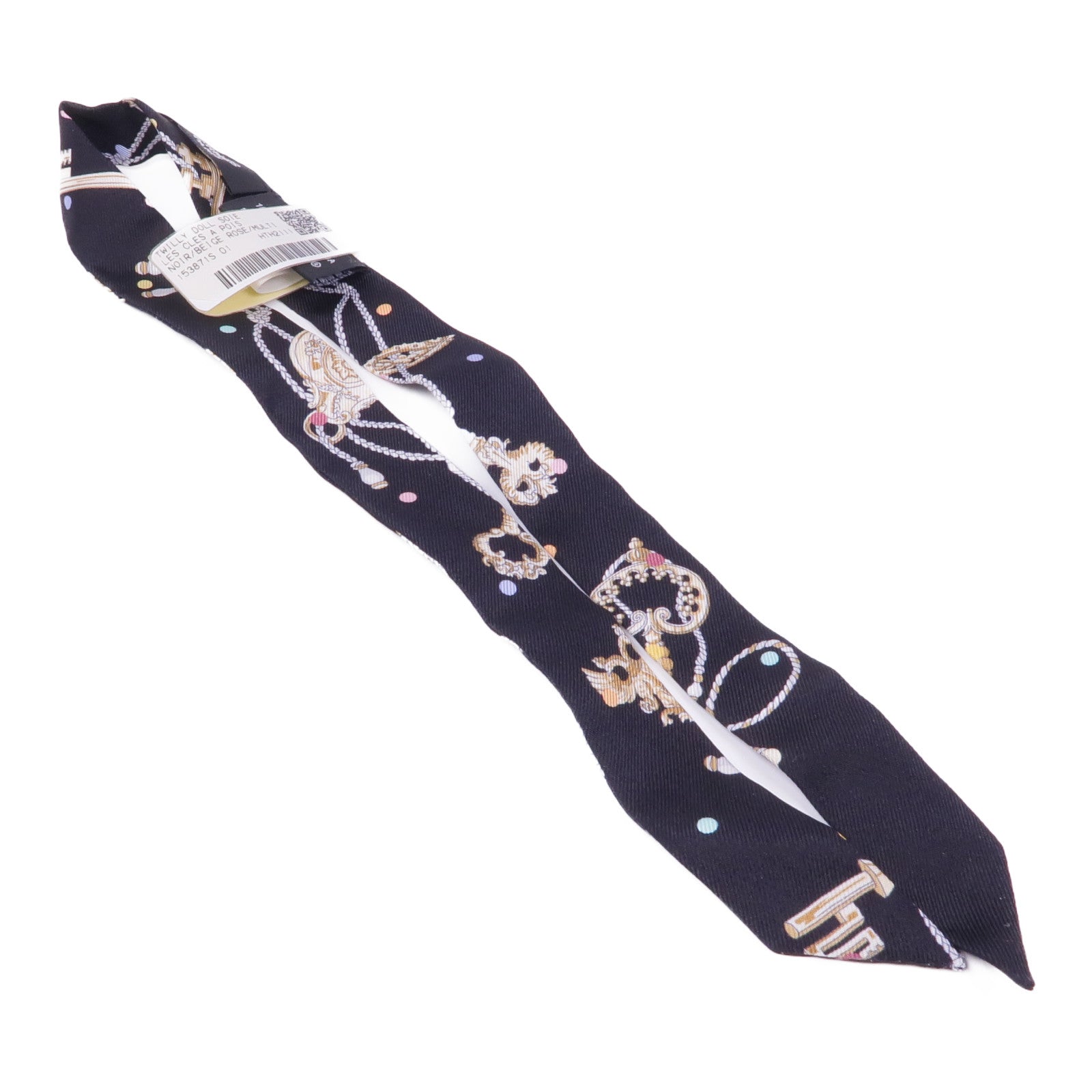 HERMES 絲質Twilly Doll絲巾