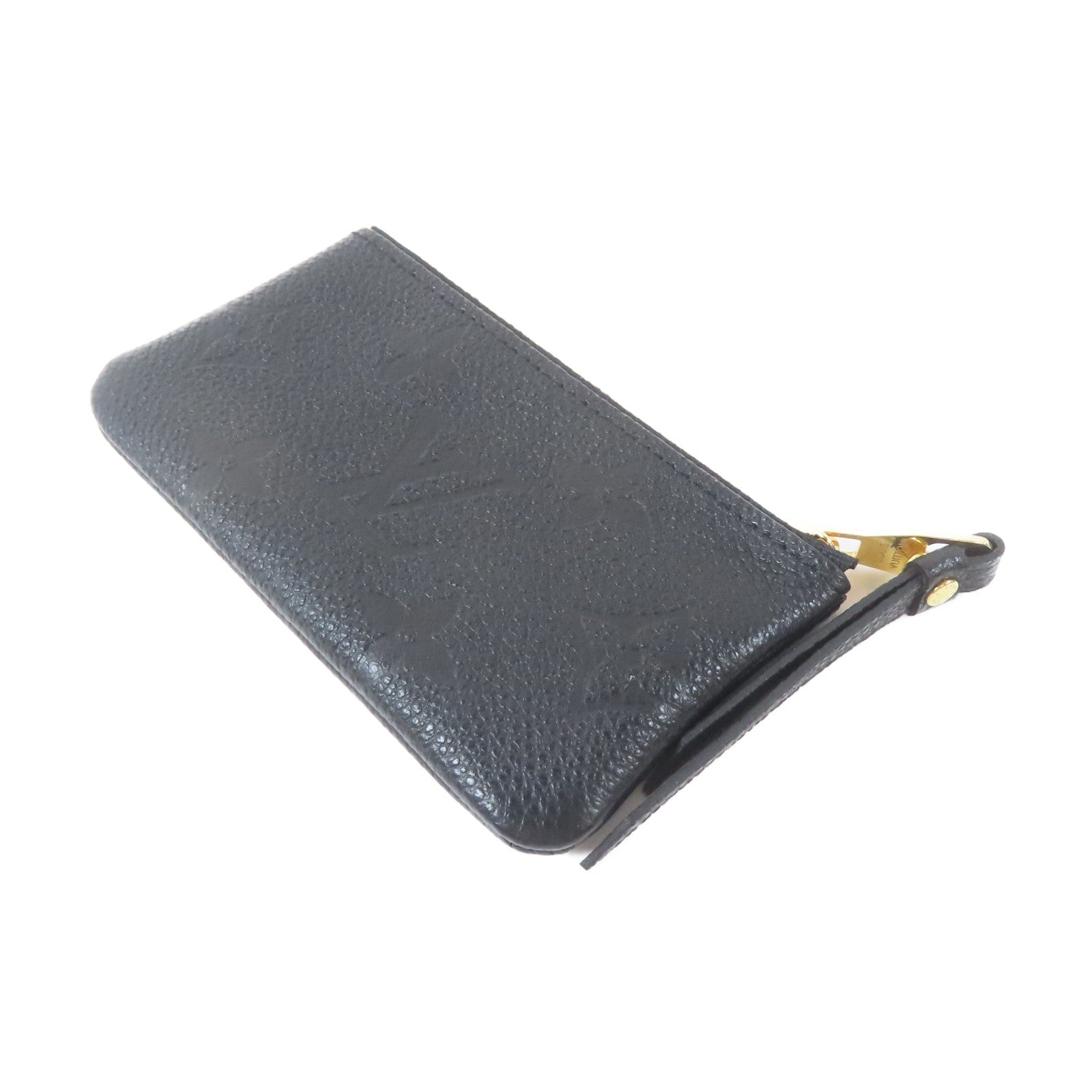 LOUIS VUITTON Monogram Empreinte Coin Case金扣零錢包黑色