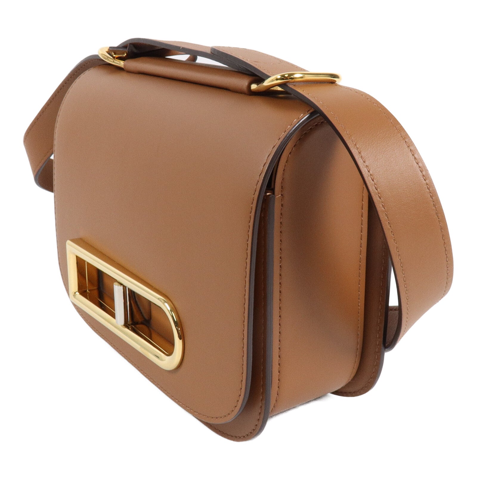 Delvaux 牛皮皮革Lingot Small肩背袋