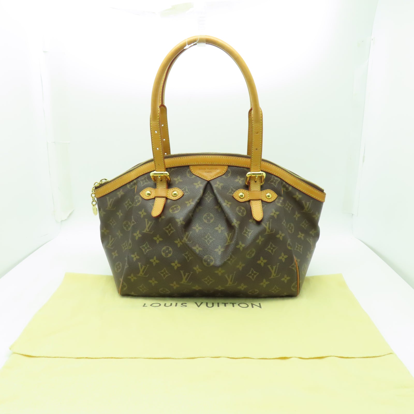 LOUIS VUITTON 【激減優惠】Monogram Tivoli GM金扣手挽袋啡色
