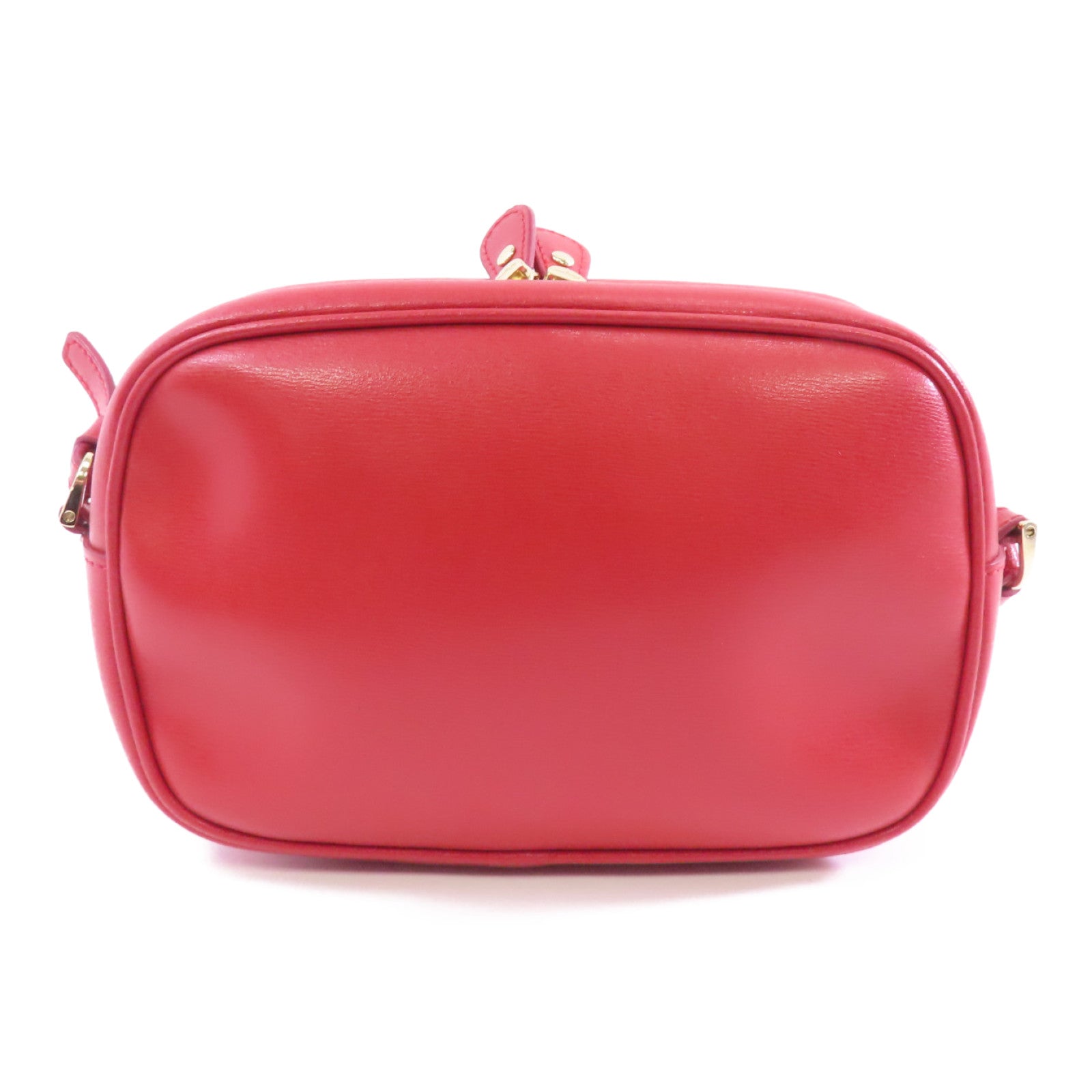 Salvatore Ferragamo 牛皮皮革Shoulder Bag金扣肩背袋紅色