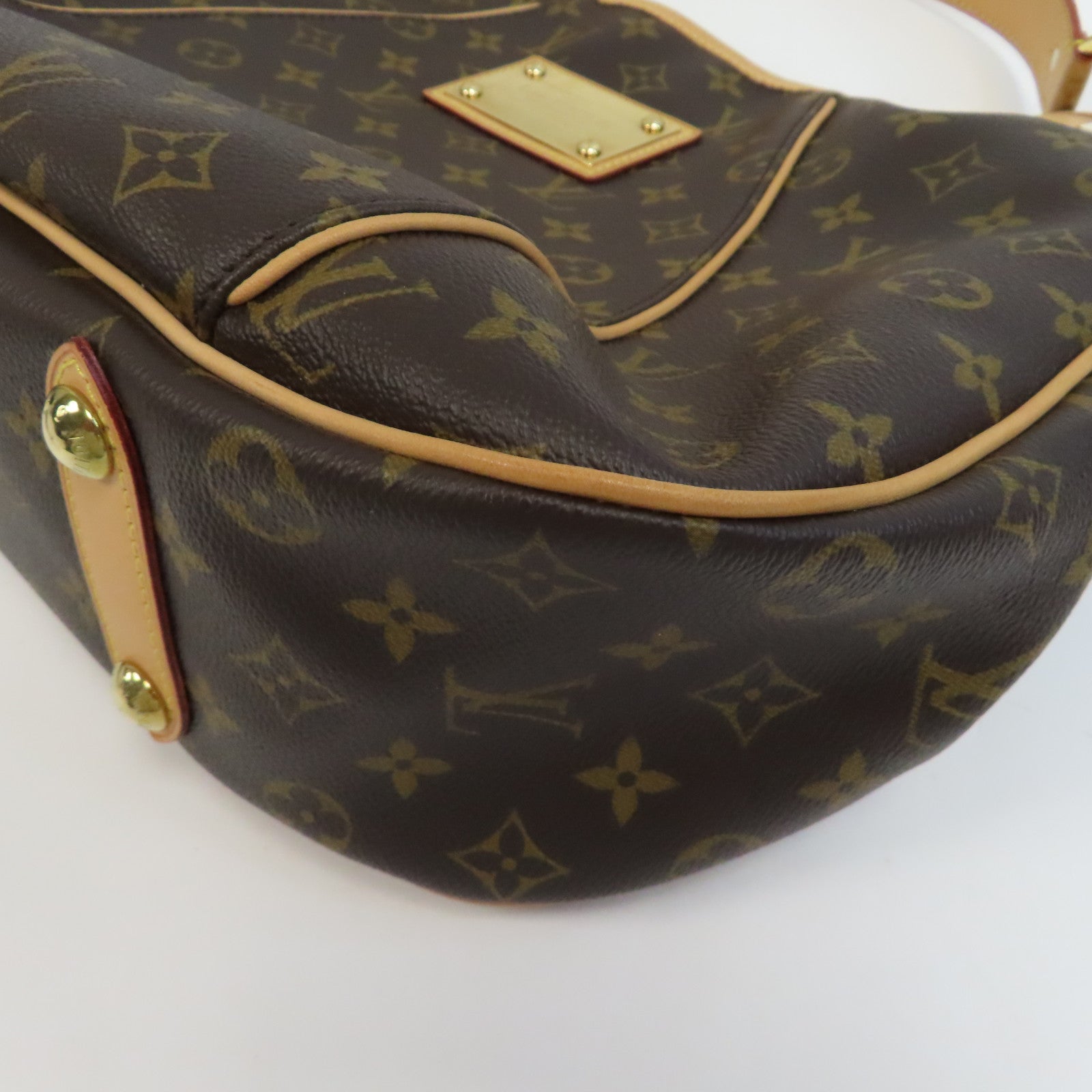 LOUIS VUITTON Monogram Galliera PM金扣肩背袋啡色