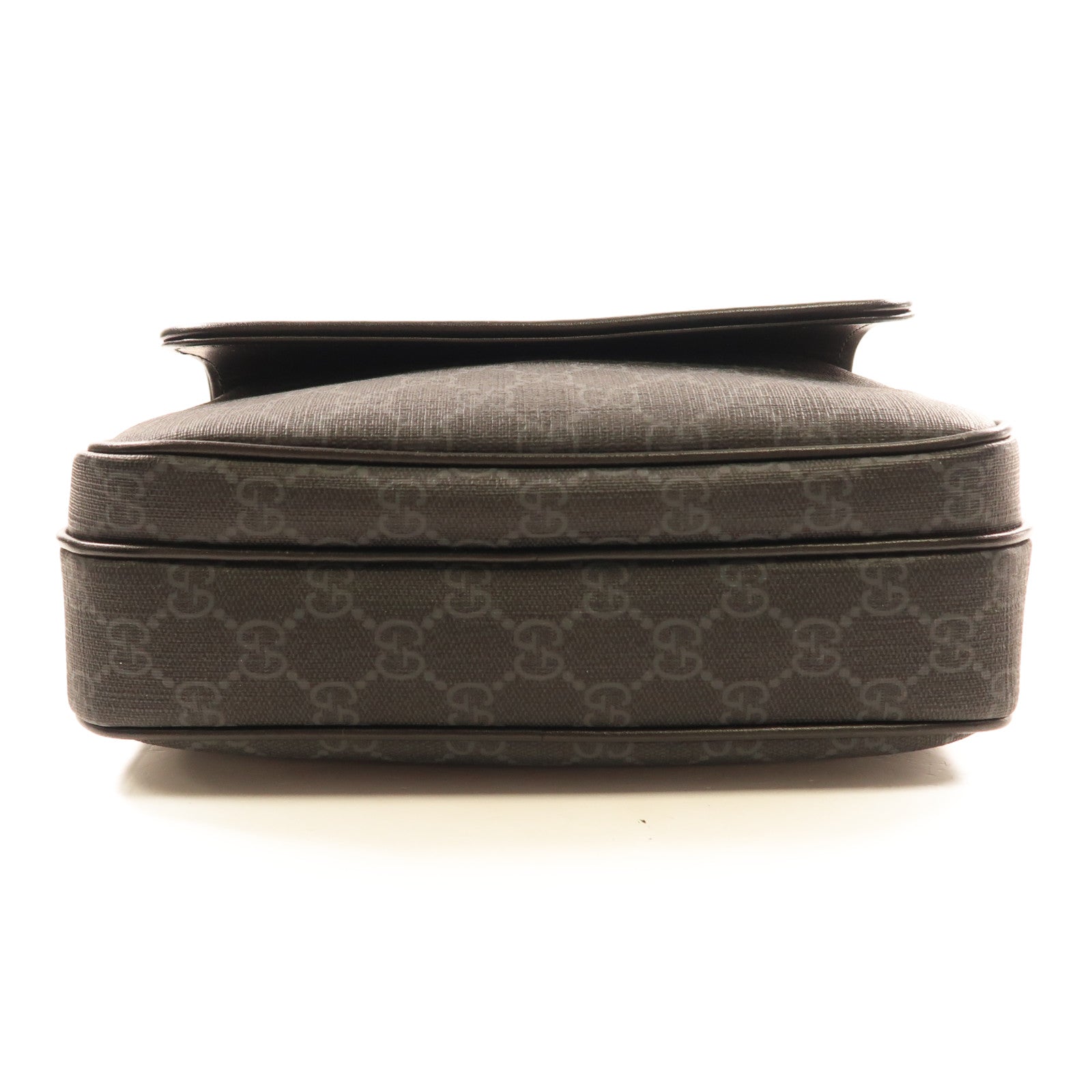 GUCCI 塗層帆布Crossbody Bag銀扣肩背袋