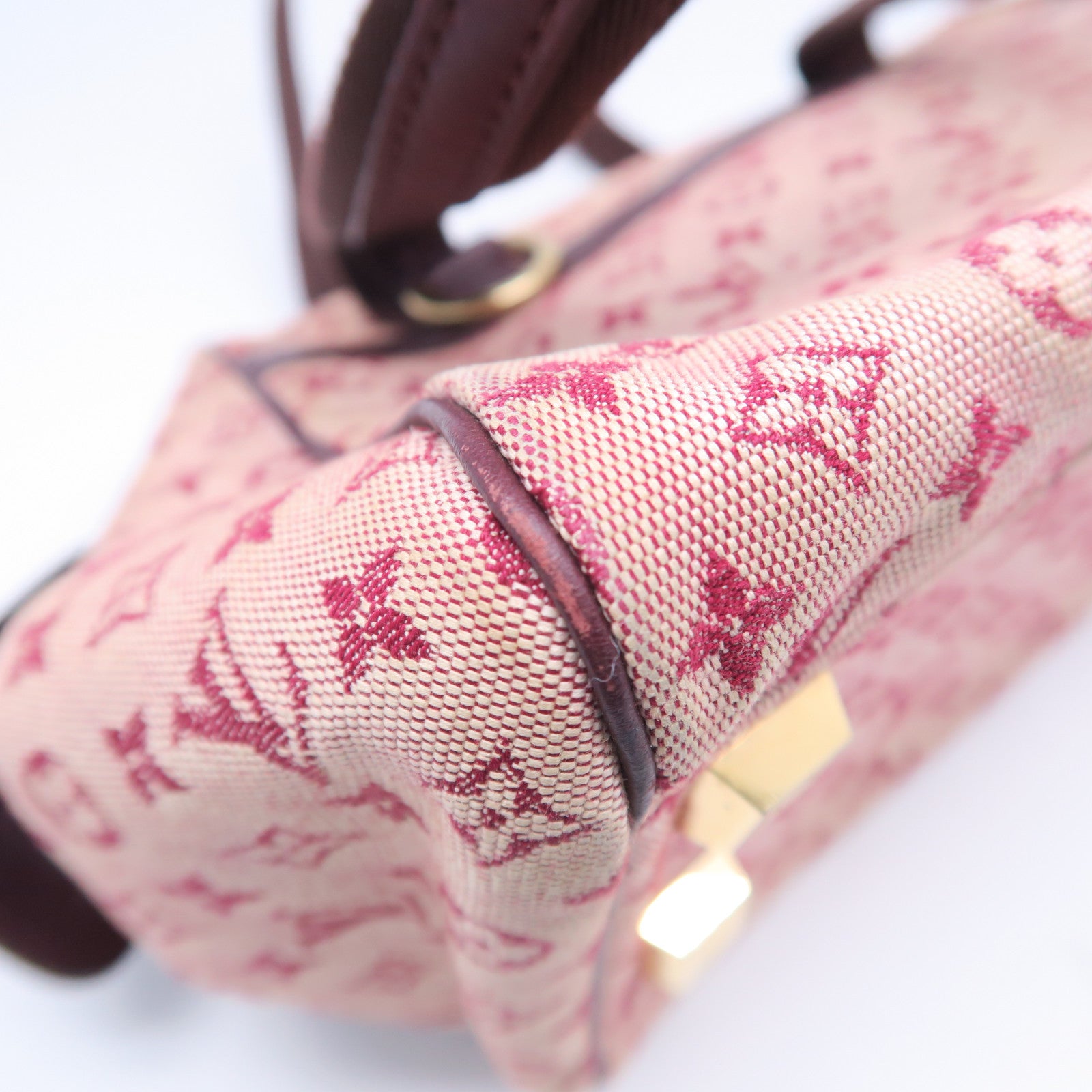 LOUIS VUITTON 【激減優惠】Monogram Mini Josephine PM金扣手挽袋紅色
