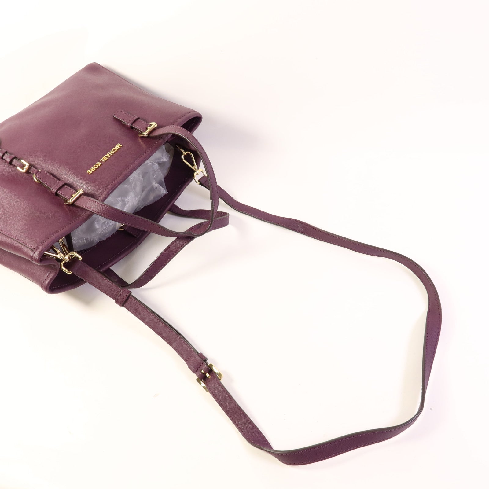 Michael Kors 塗層帆布2 Way Shoulder金扣手挽肩背兩用袋