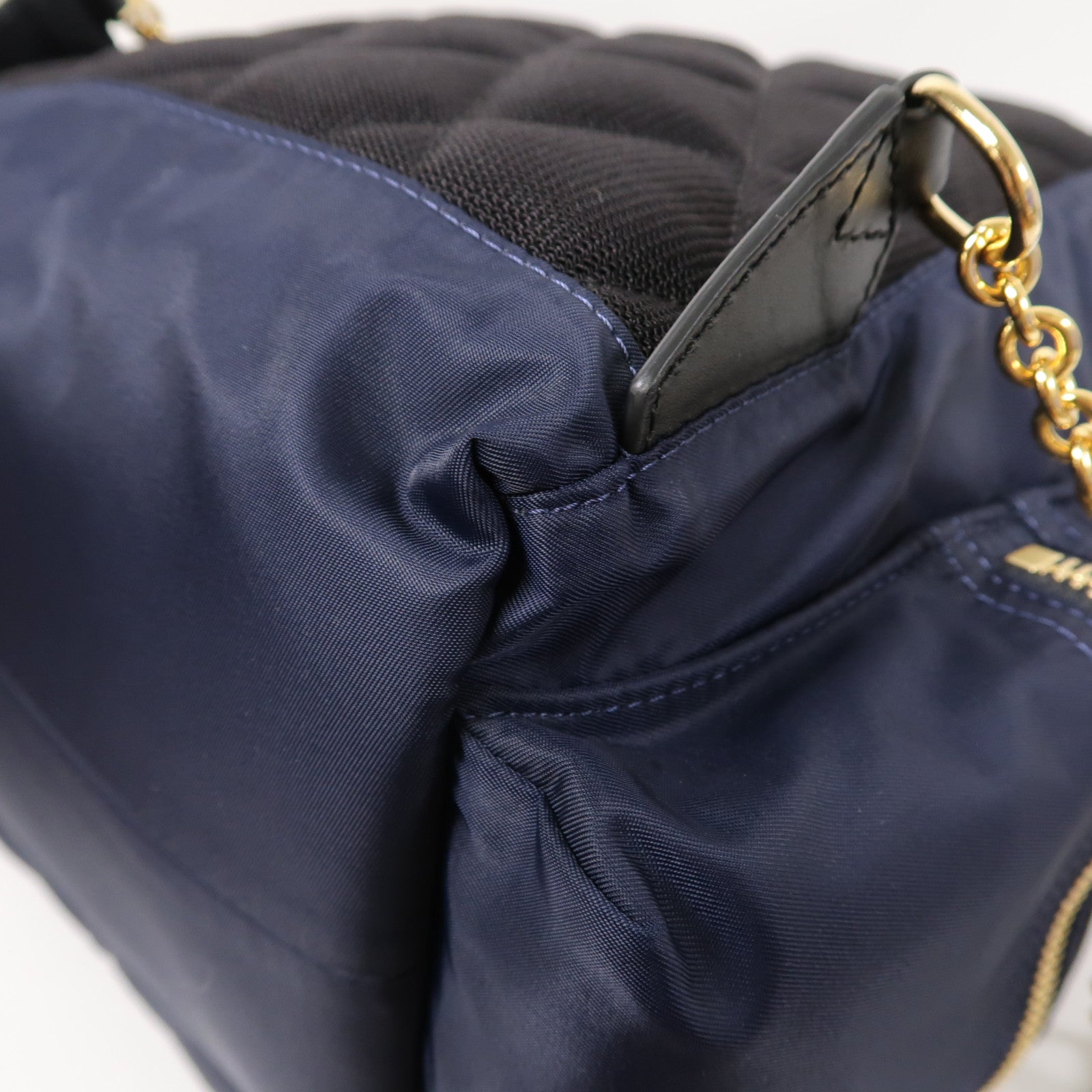 BURBERRY 尼龍Backpack金扣背包藍色