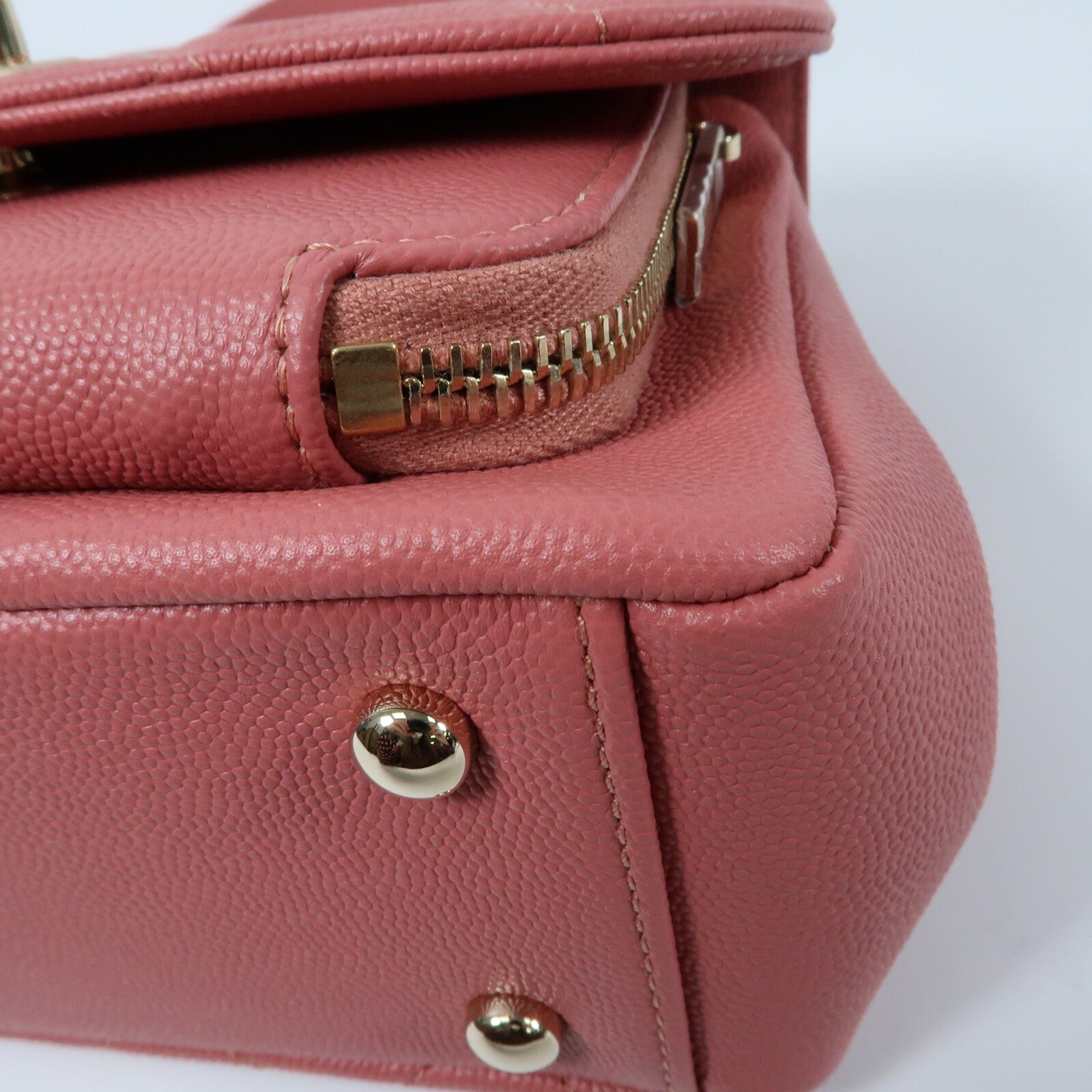 CHANEL 牛皮皮革Affinity Business Bag金扣鏈帶手挽肩背兩用袋