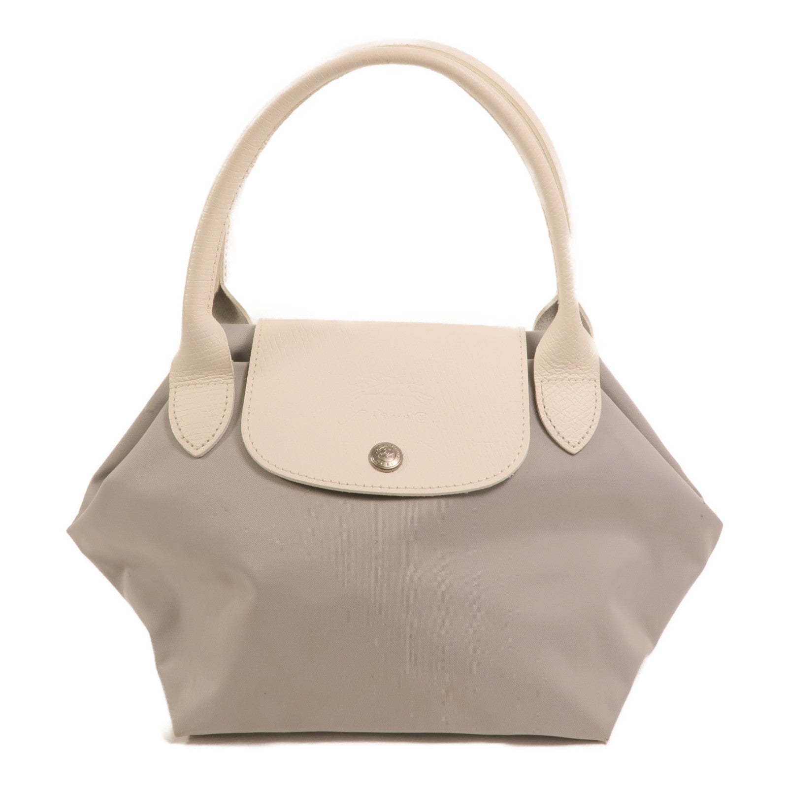 Longchamp 尼龍Le Pliage Nendo銀扣手挽袋