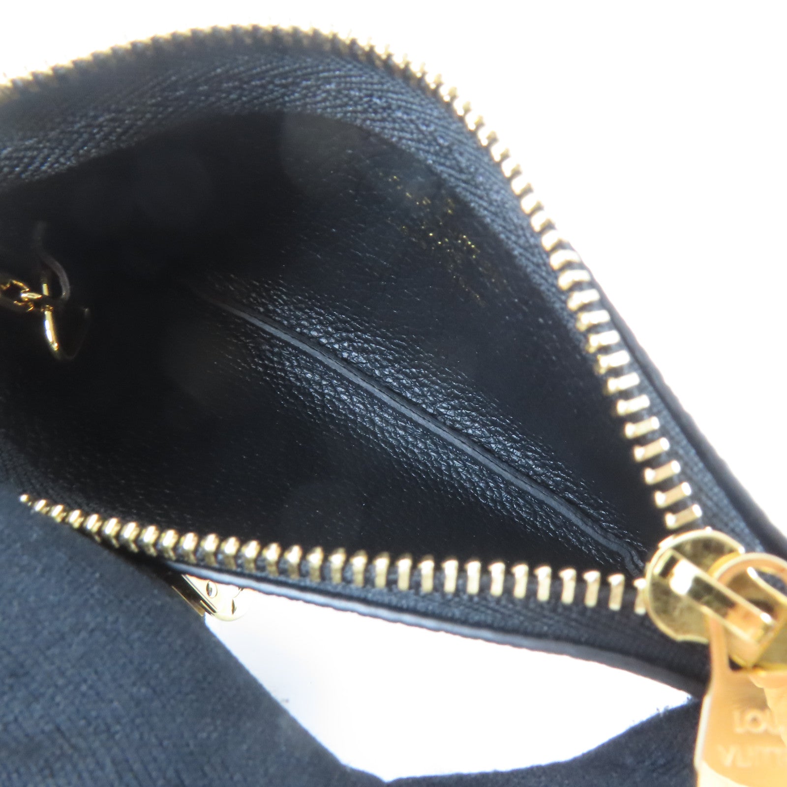 LOUIS VUITTON Monogram Empreinte Coin Case金扣零錢包黑色