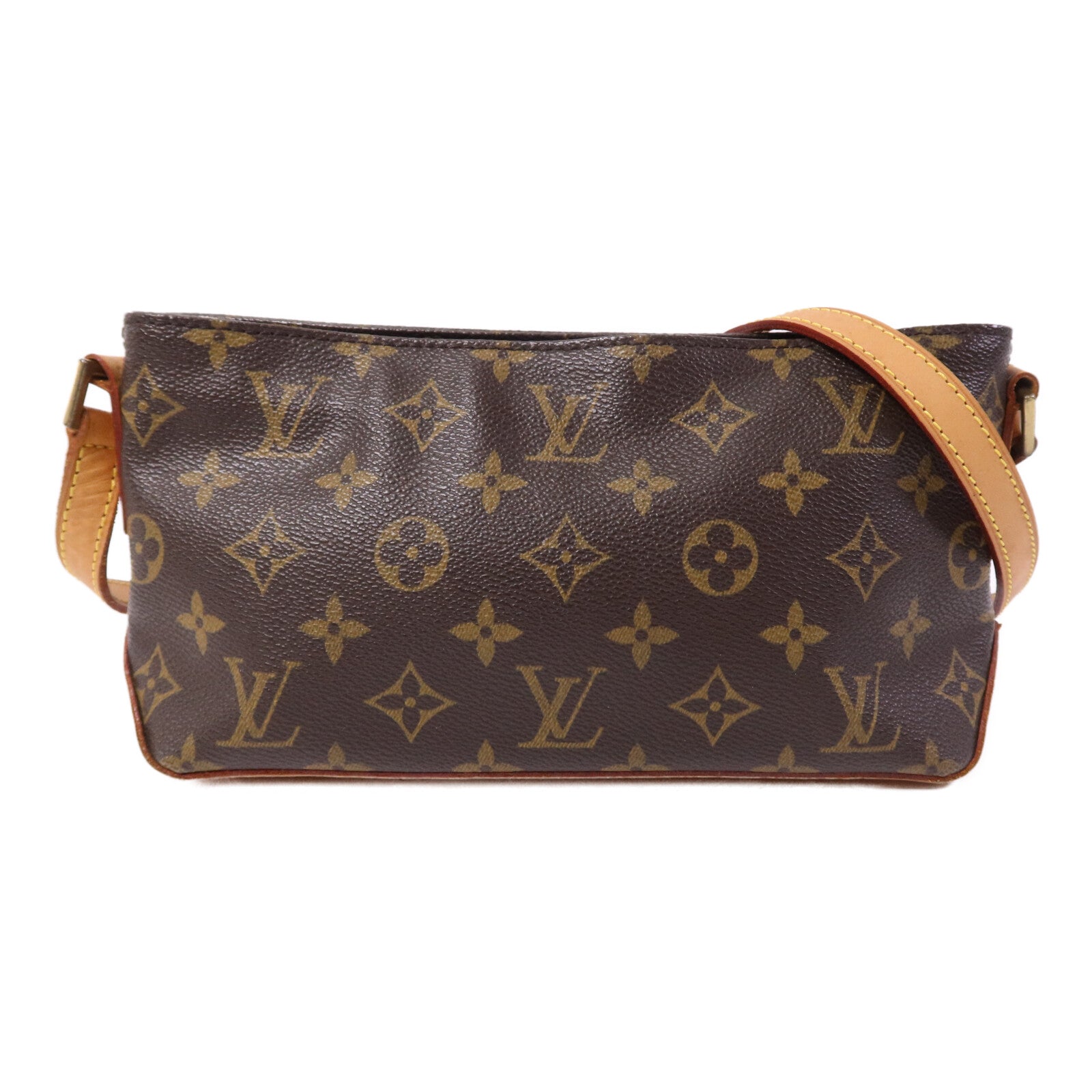 LOUIS VUITTON Monogram Trotteur金扣肩背袋
